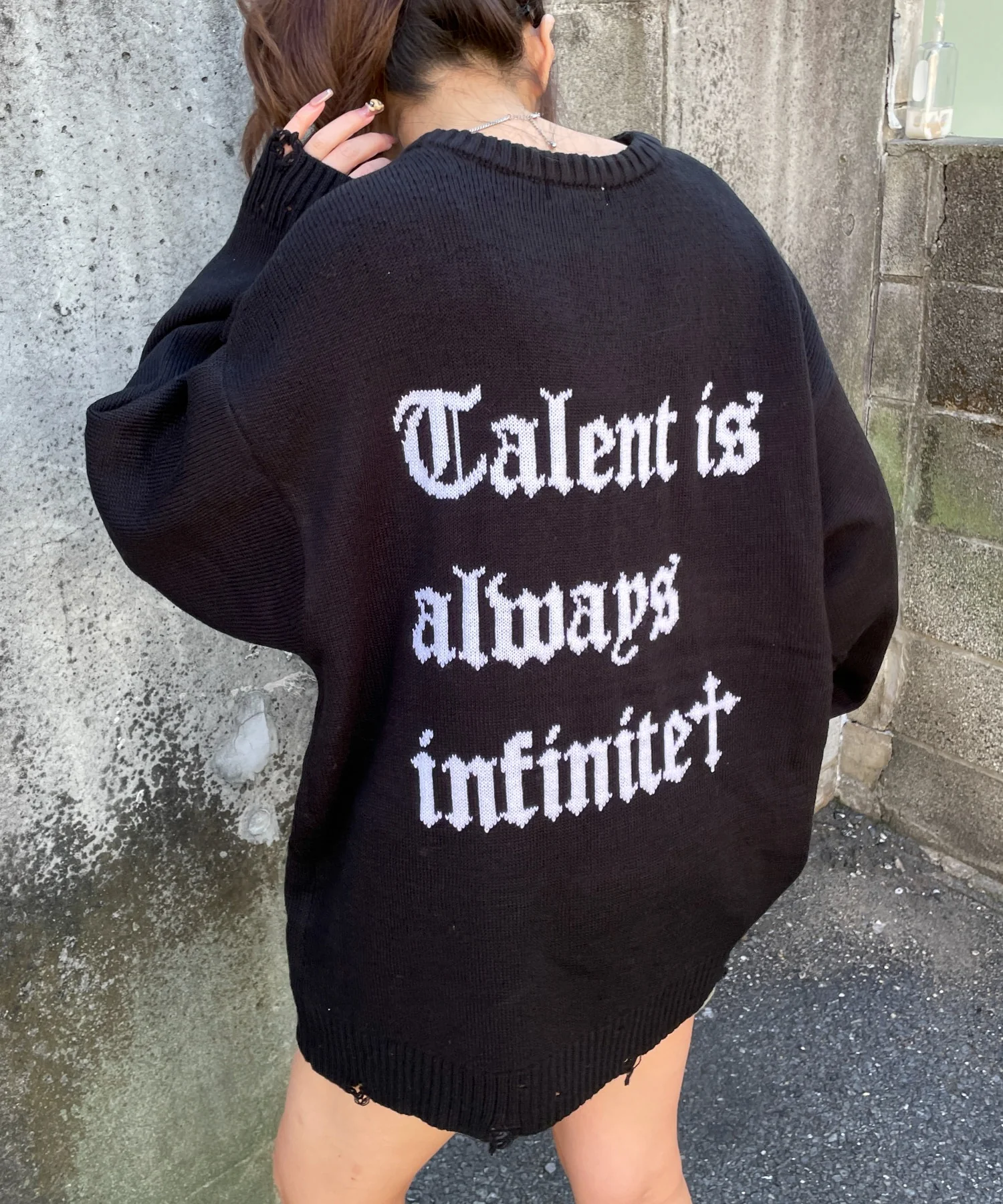 ウイングハートダメージニット - Image 17