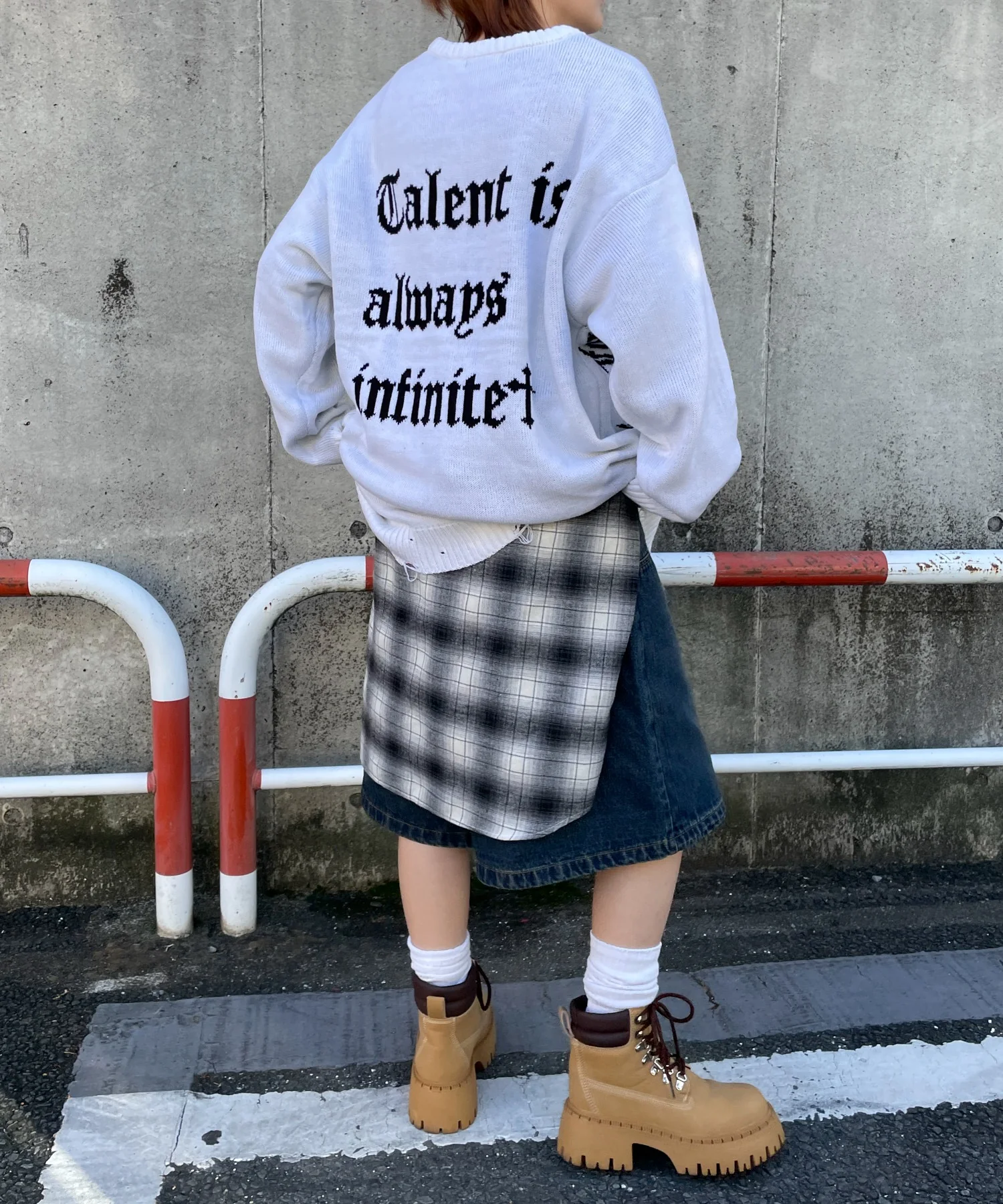 ウイングハートダメージニット - Image 3