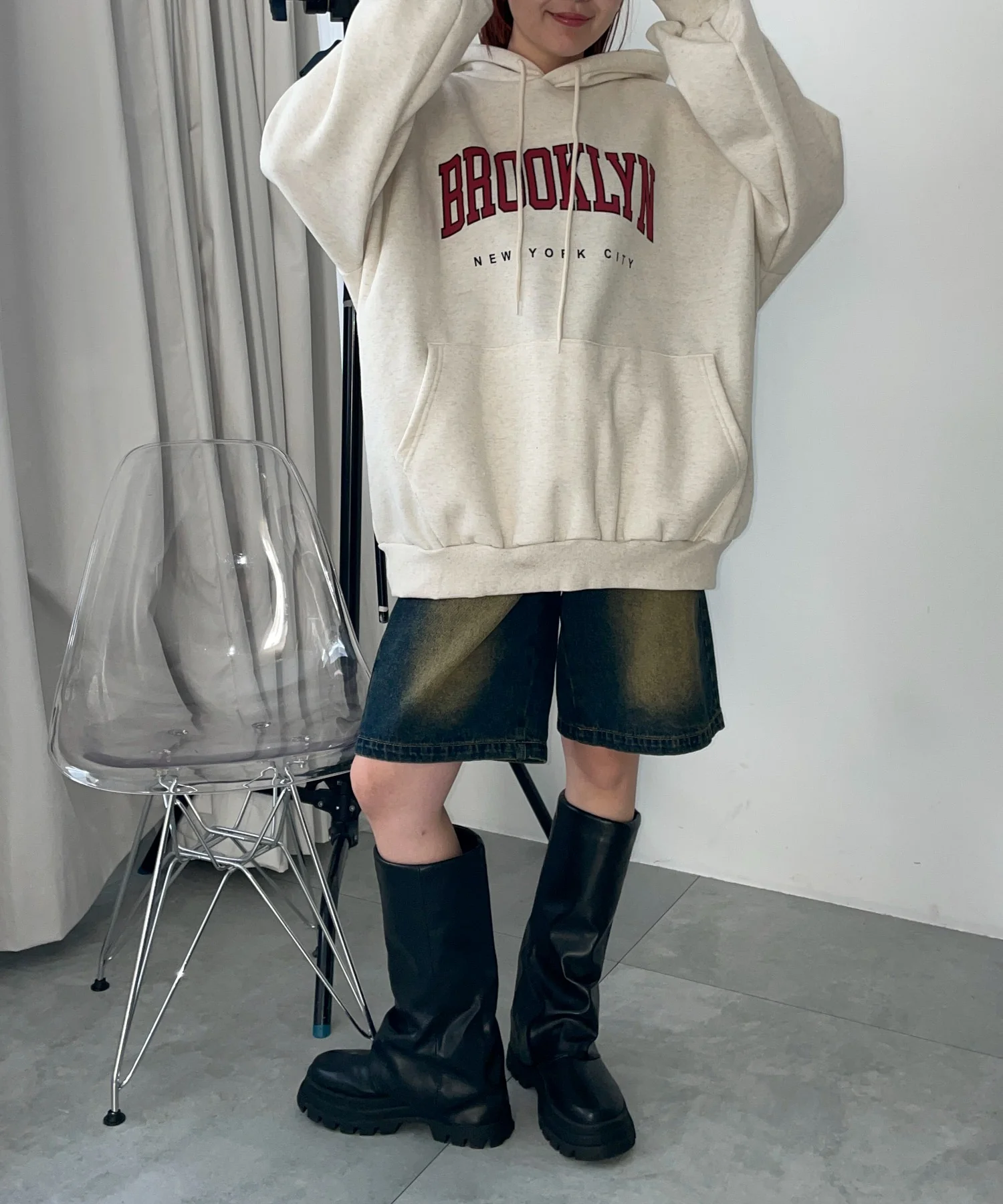BROOKLYNロゴビッグパーカー - Image 11