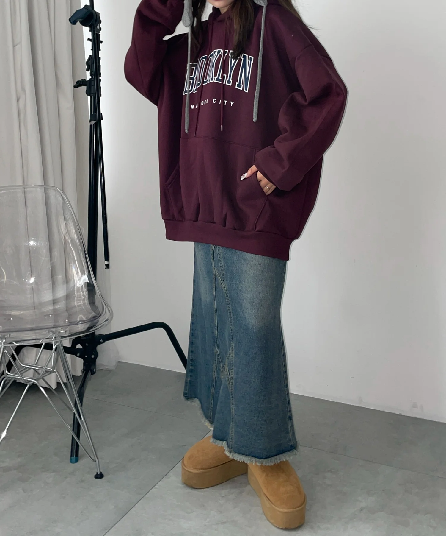 BROOKLYNロゴビッグパーカー - Image 17