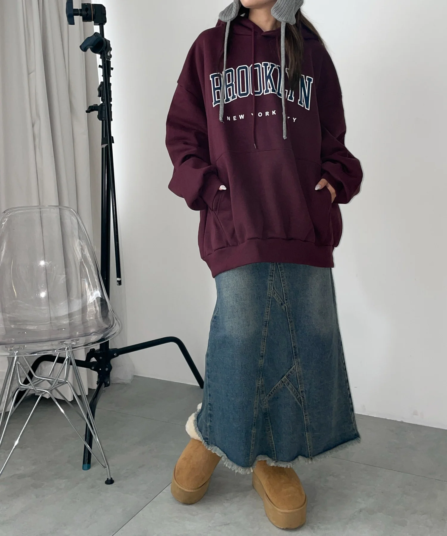 BROOKLYNロゴビッグパーカー - Image 6