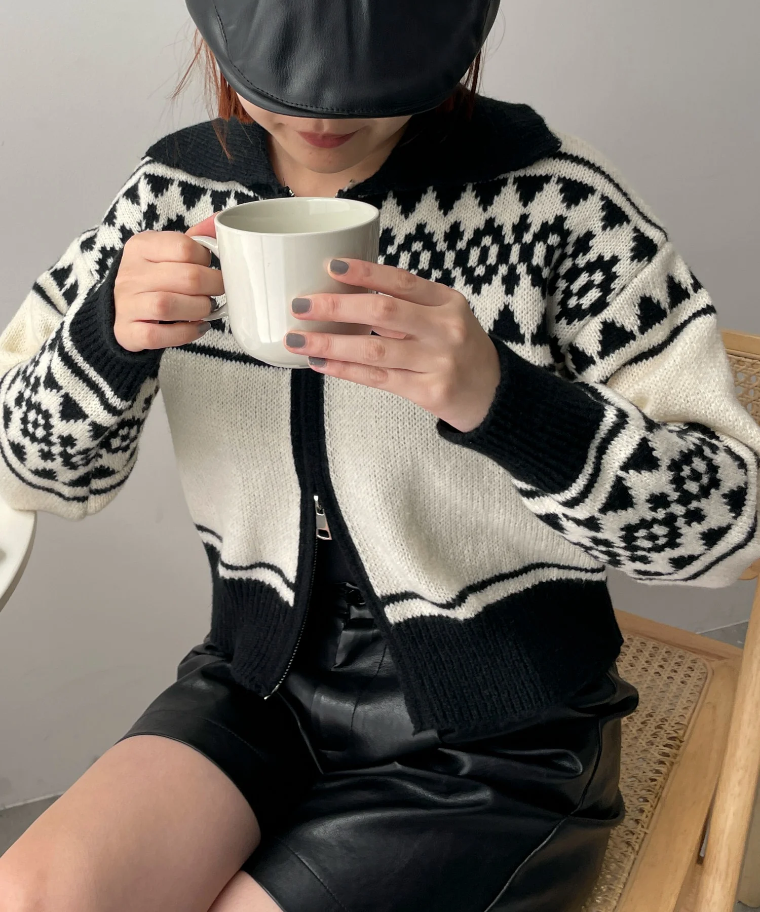 ノルディックダブルZIPニット - Image 3
