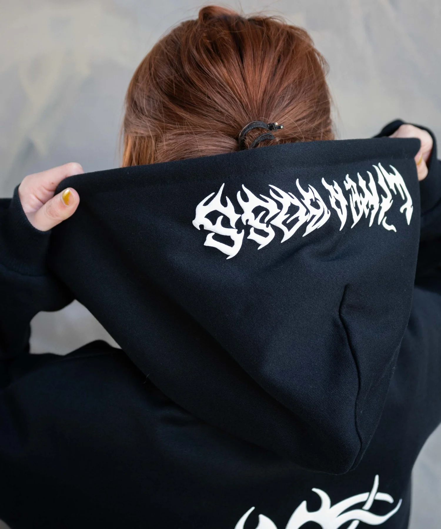 グラフィック裏起毛ZIPビッグパーカー - Image 14