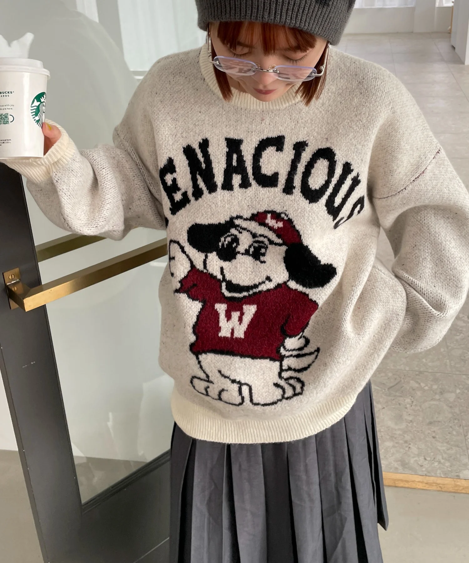 ファニーグラフィックフラッフィーニットプルオーバー - Image 22