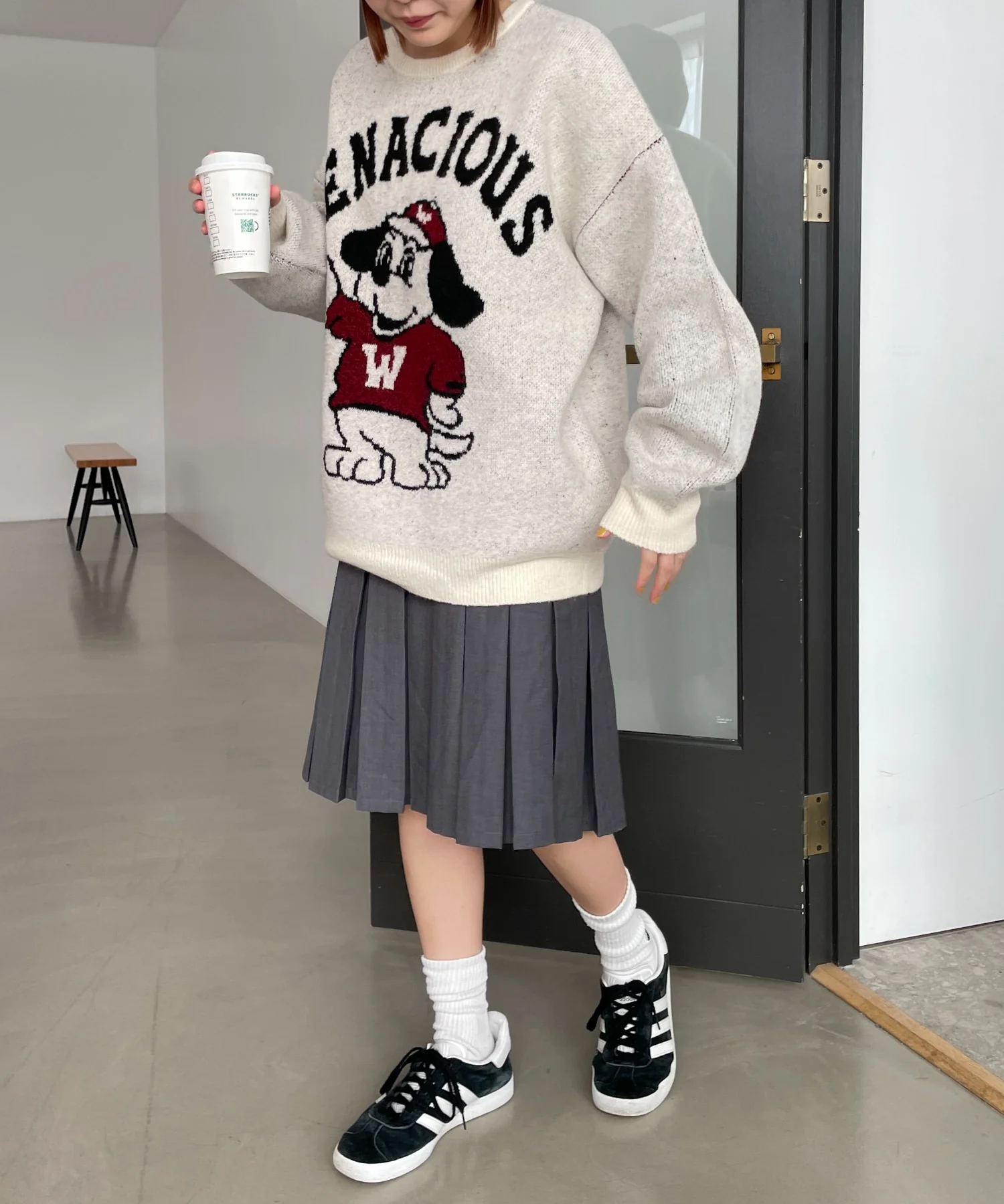 ファニーグラフィックフラッフィーニットプルオーバー - Image 24