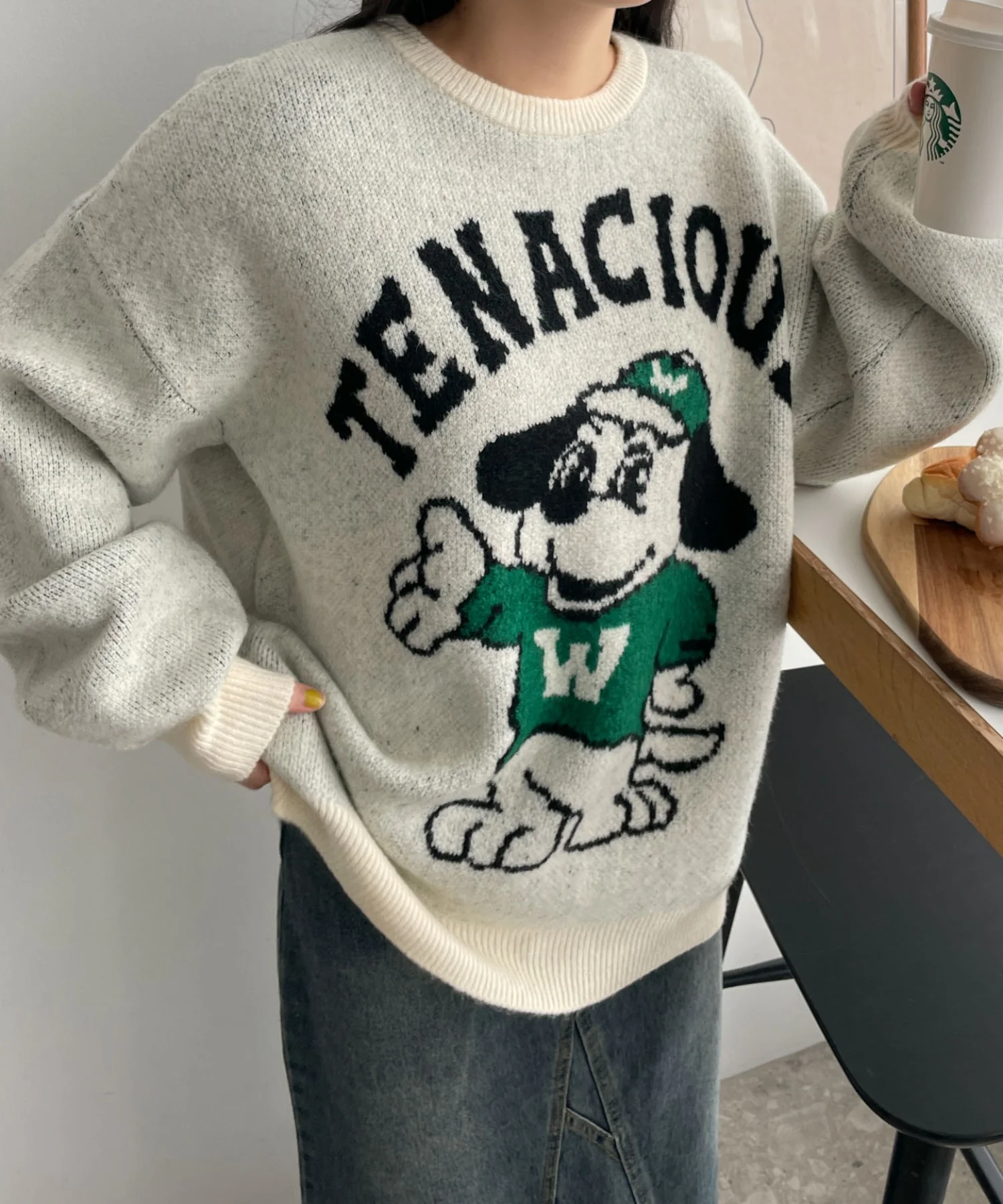 ファニーグラフィックフラッフィーニットプルオーバー - Image 26