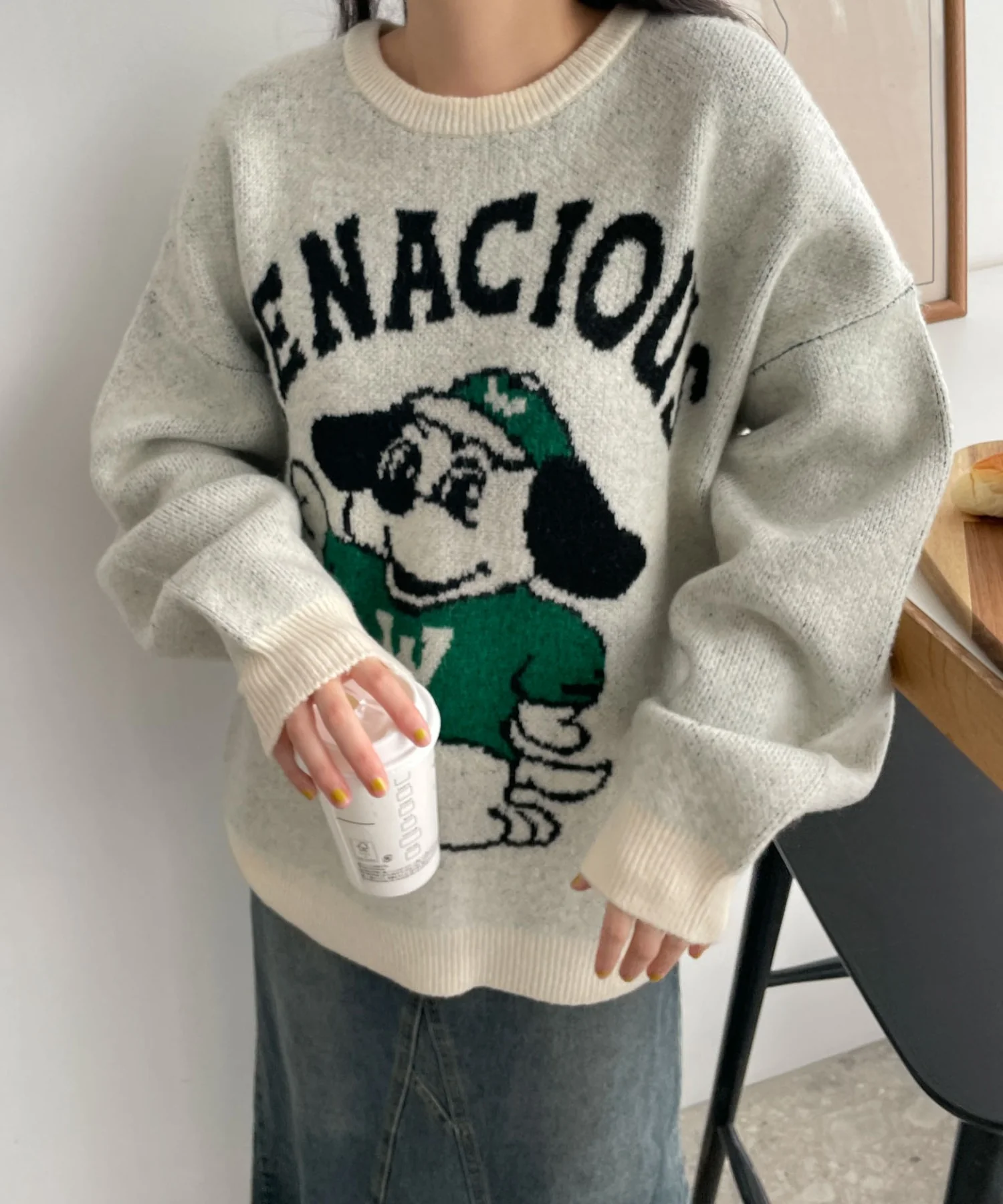 ファニーグラフィックフラッフィーニットプルオーバー - Image 27