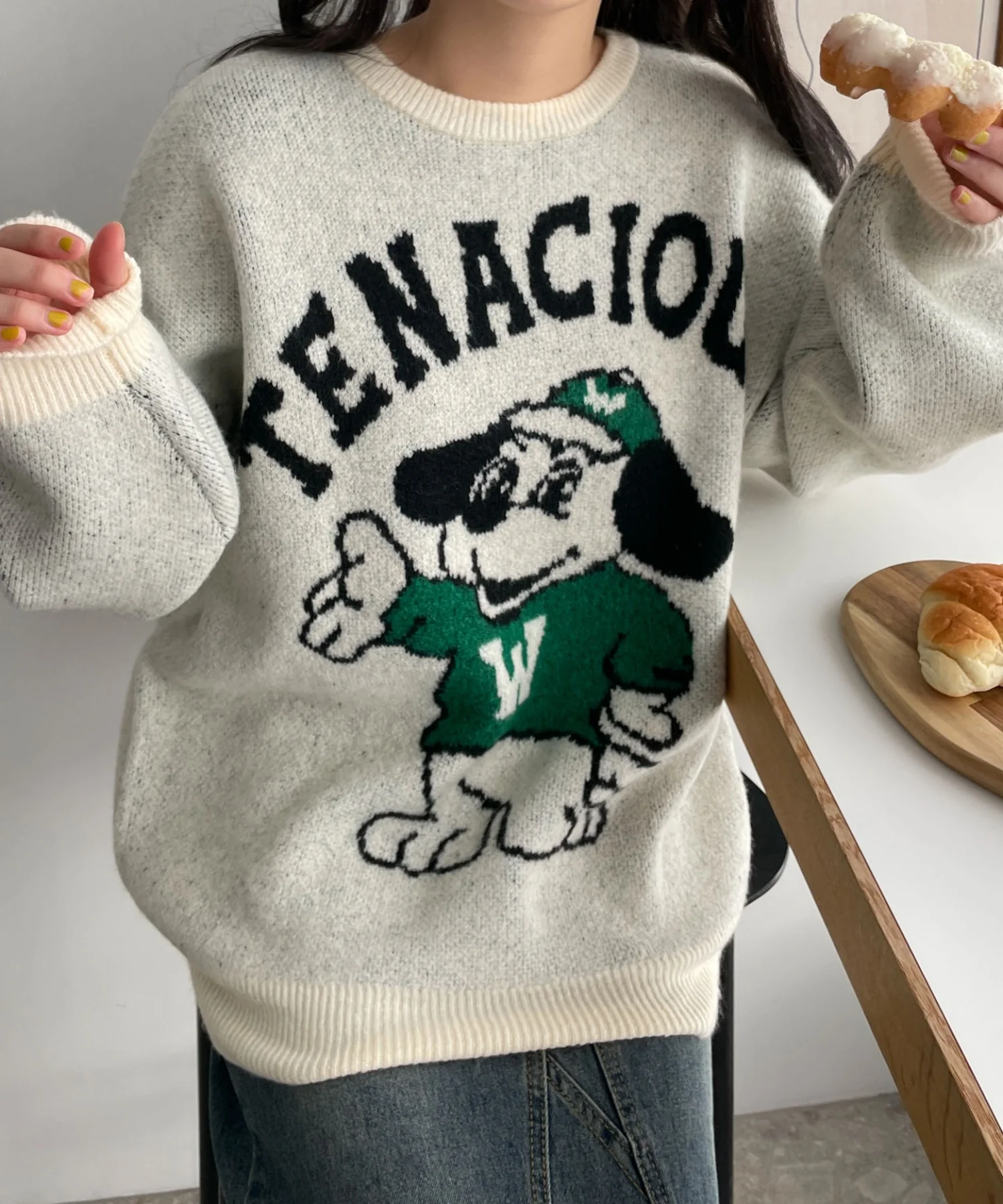ファニーグラフィックフラッフィーニットプルオーバー - Image 28