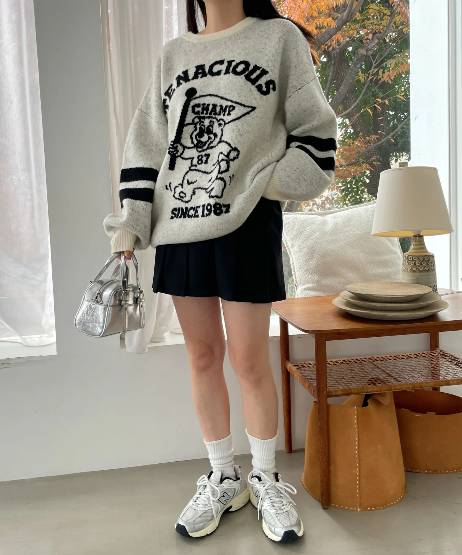 ファニーグラフィックフラッフィーニットプルオーバー - Image 6