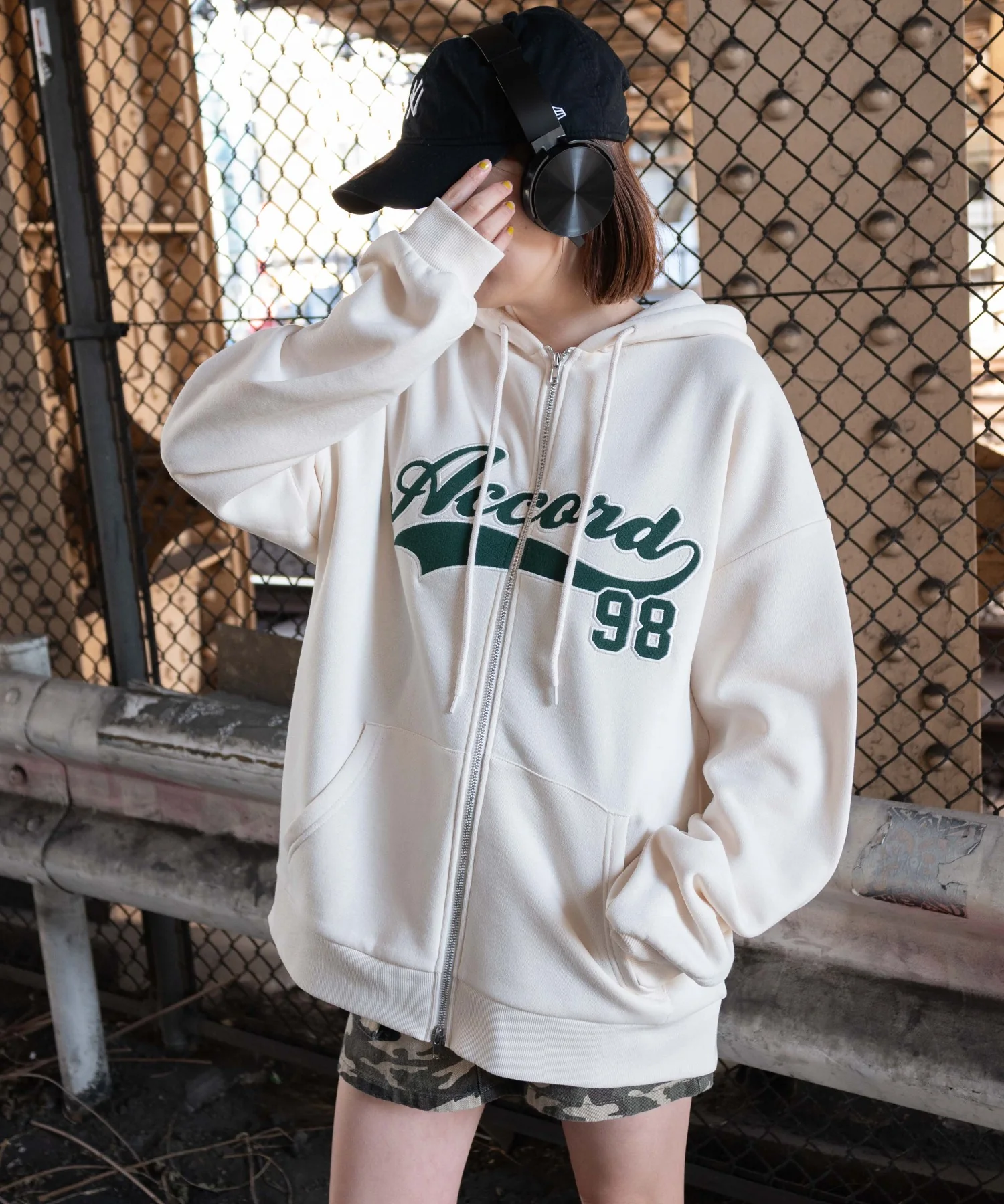 裏起毛スタジアムロゴジップパーカー - Image 13