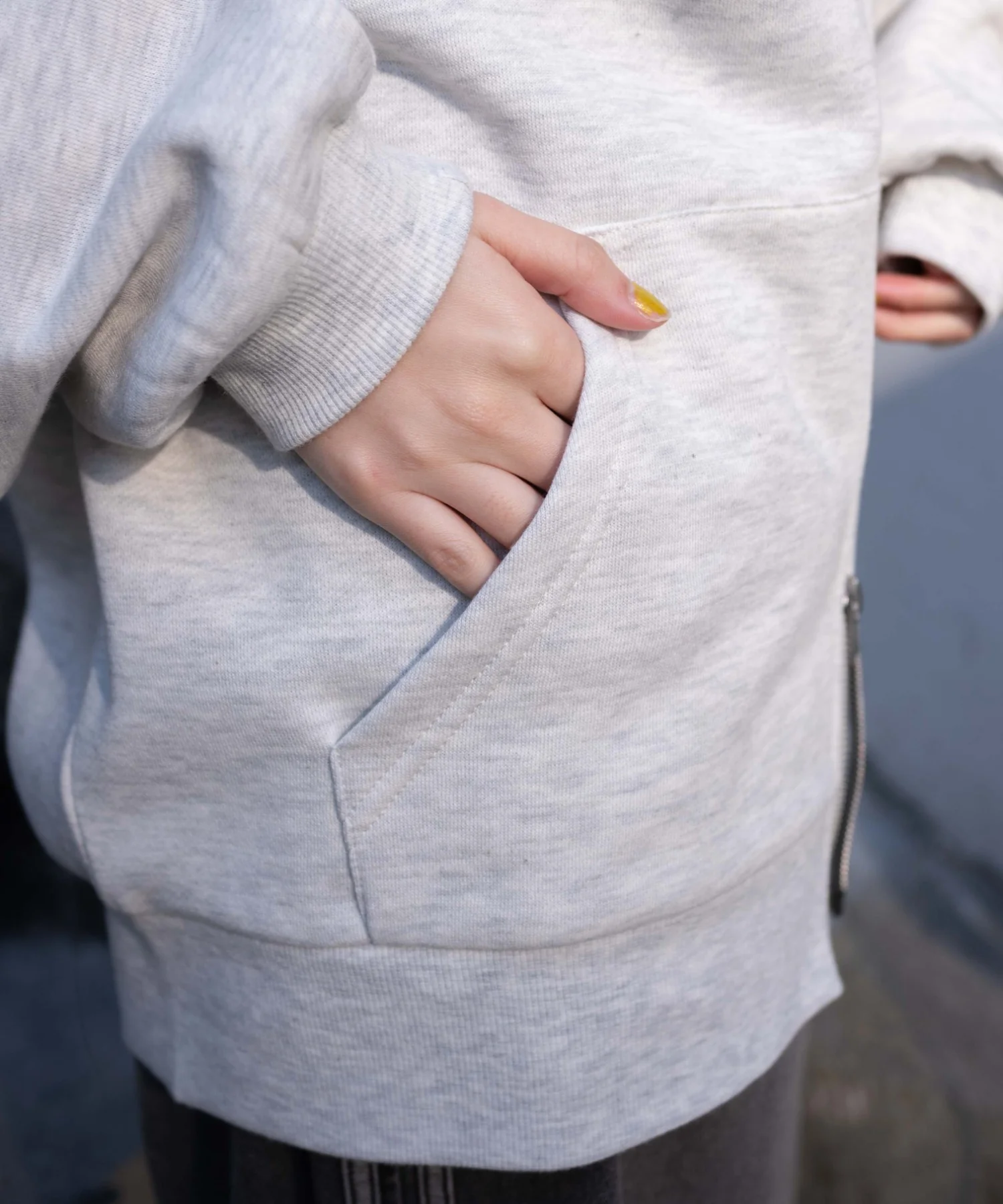 裏起毛スタジアムロゴジップパーカー - Image 6