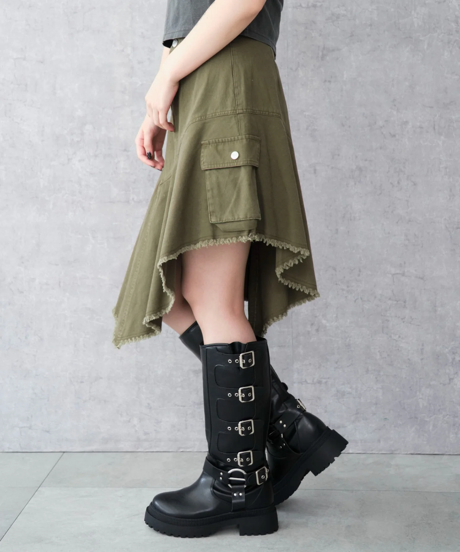 カーゴイレヘムミドルスカート - Image 11