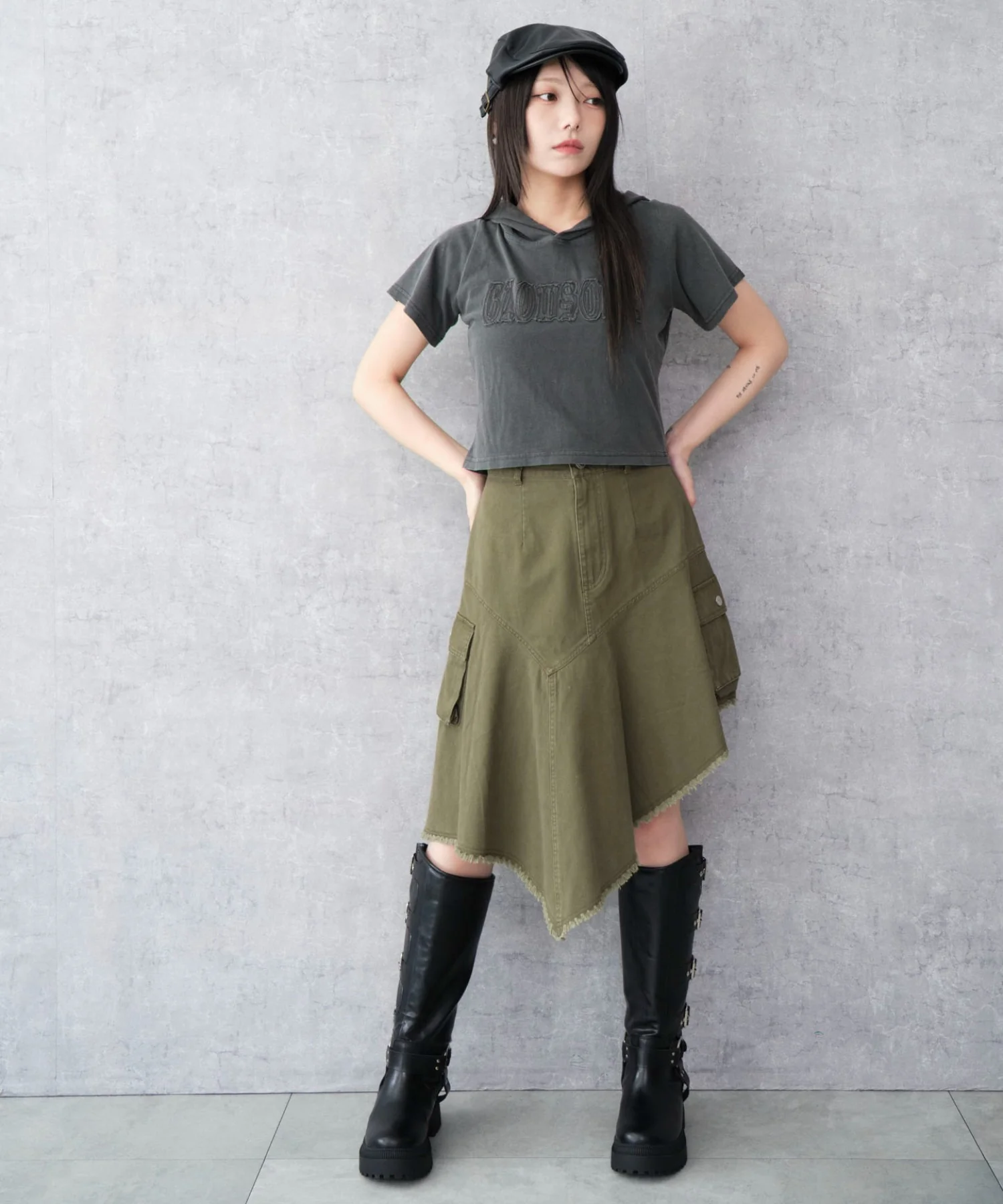 カーゴイレヘムミドルスカート - Image 12