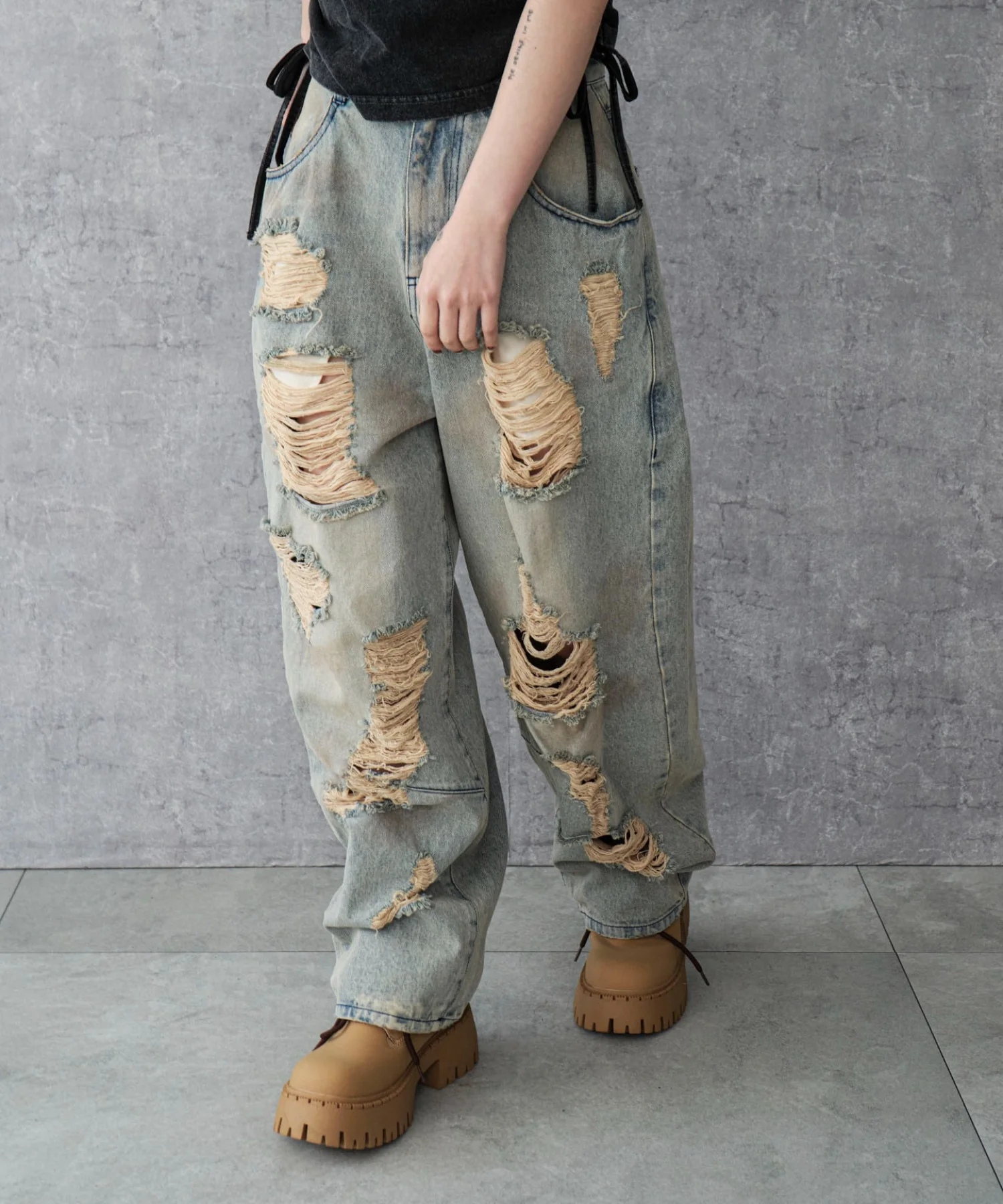 ヘビークラッシュデニムパンツ - Image 5