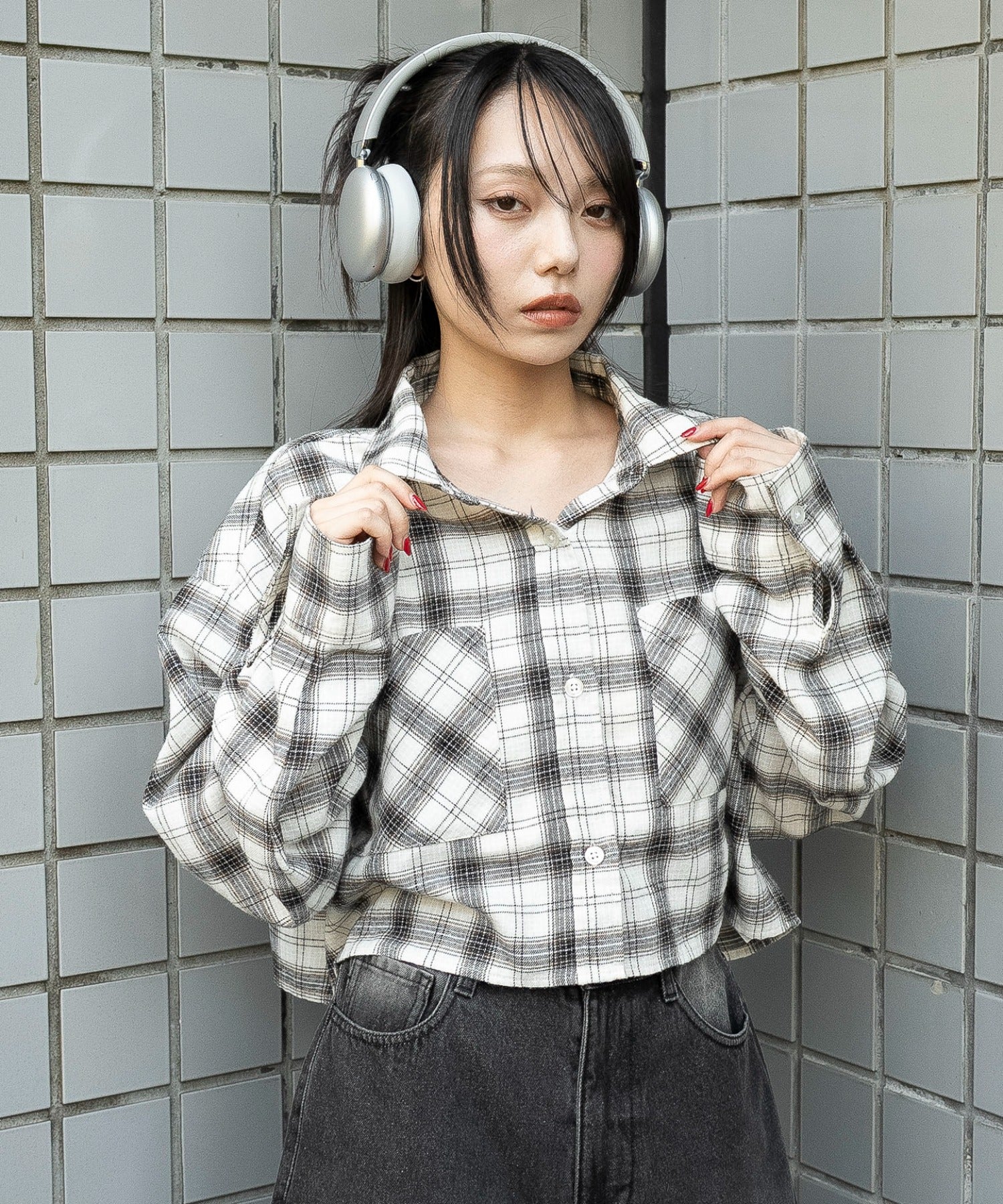 チェックショートネルシャツ - Image 10