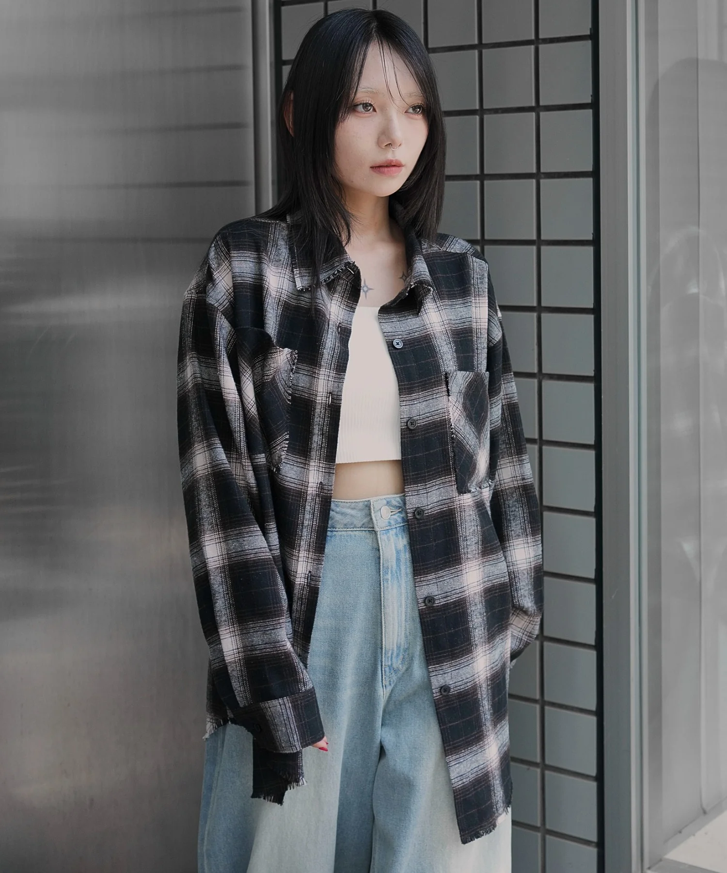 チェックBIGネルシャツ - Image 10