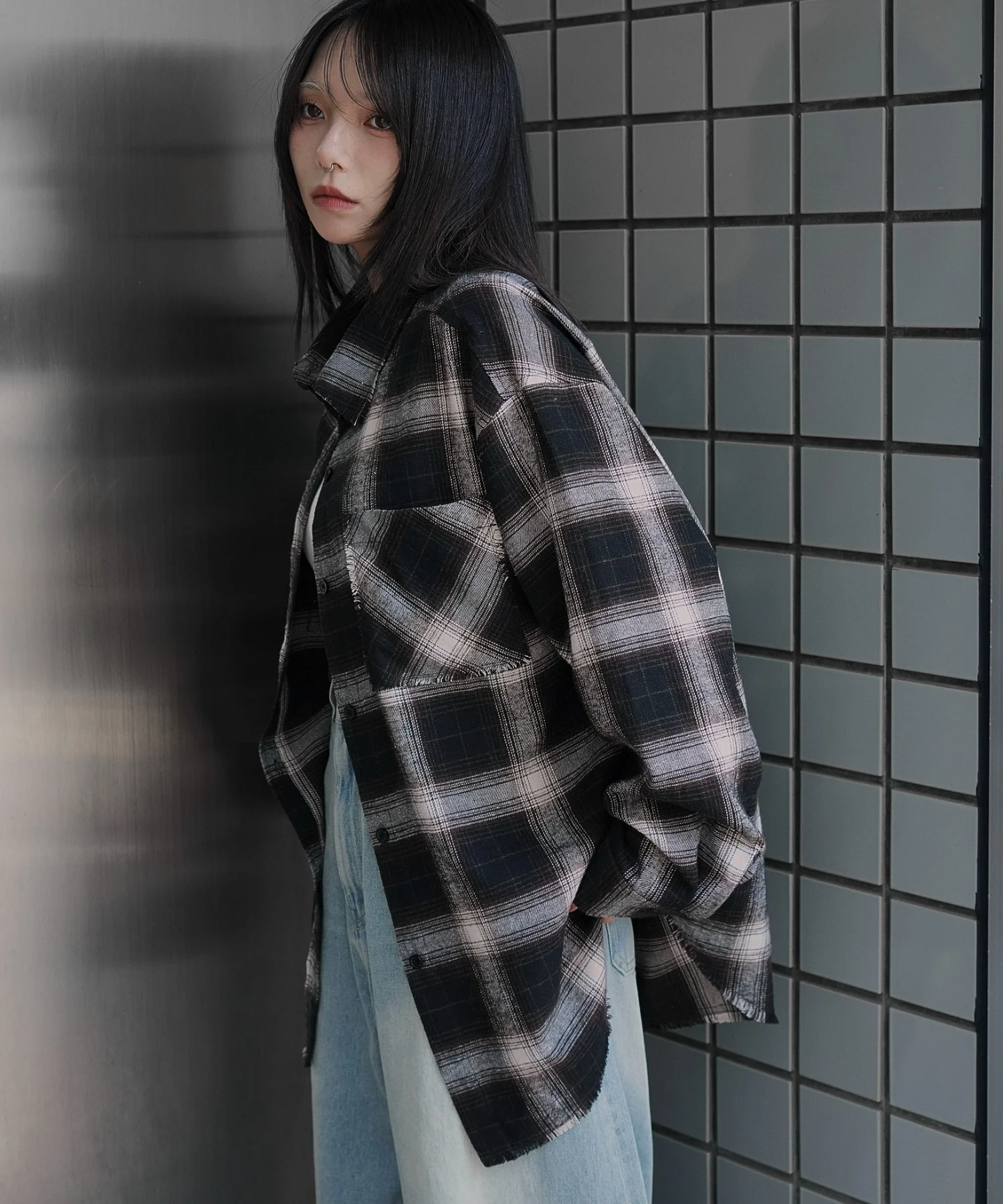 チェックBIGネルシャツ - Image 11