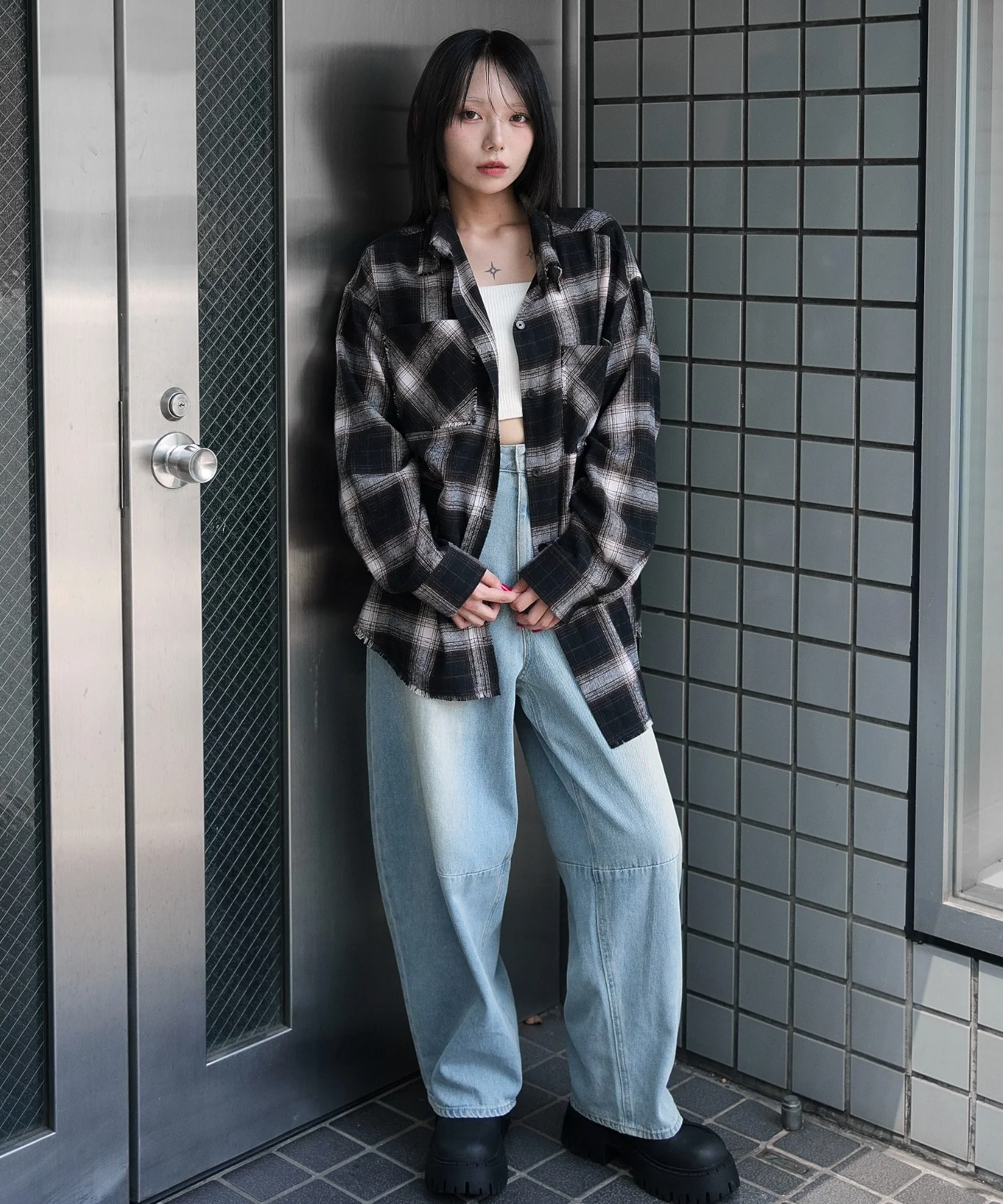 チェックBIGネルシャツ - Image 13