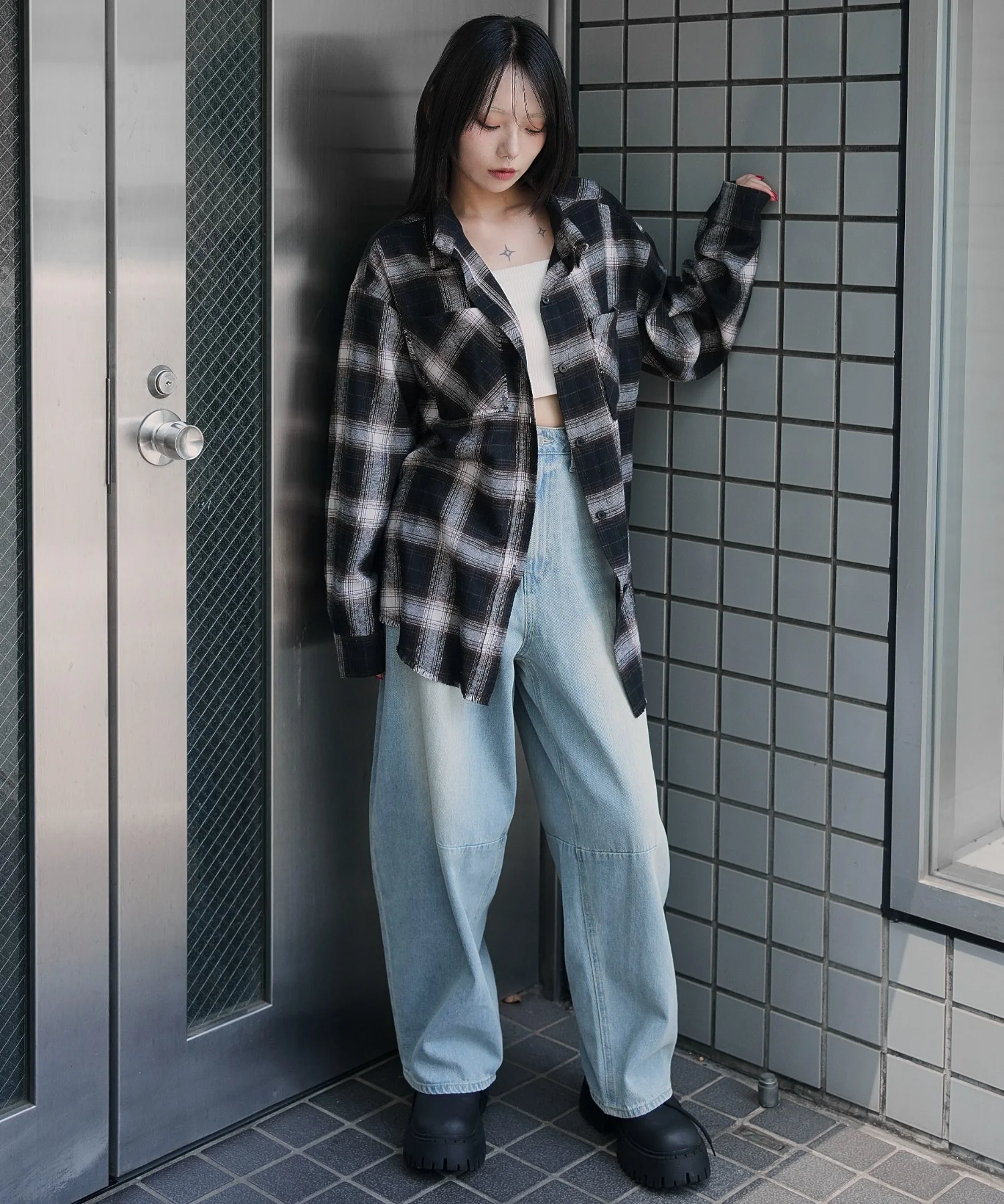 チェックBIGネルシャツ - Image 14