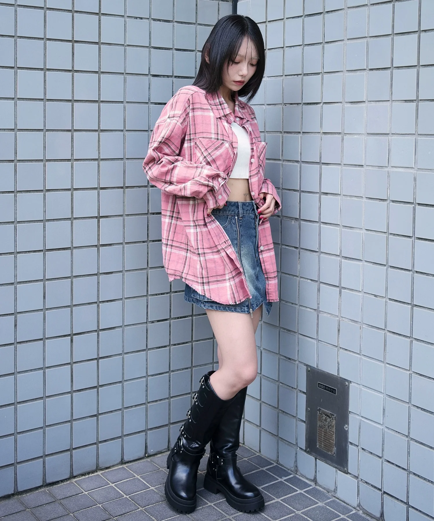 チェックBIGネルシャツ - Image 23