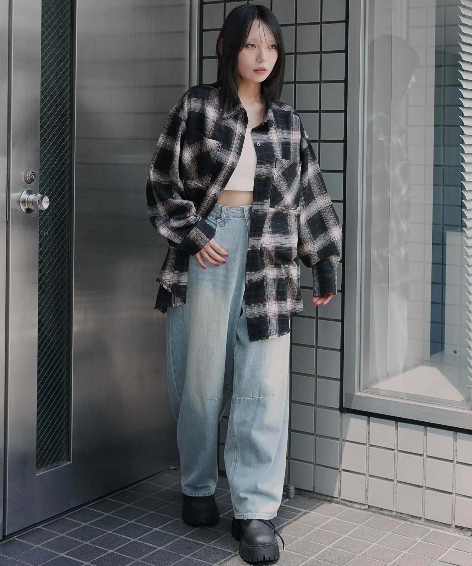 チェックBIGネルシャツ - Image 4