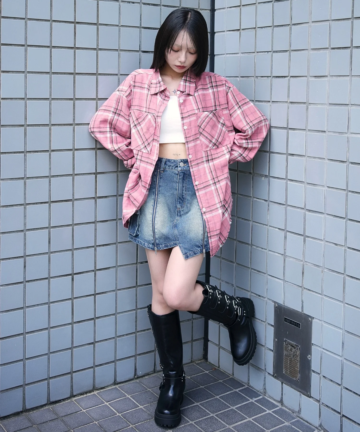 チェックBIGネルシャツ - Image 6