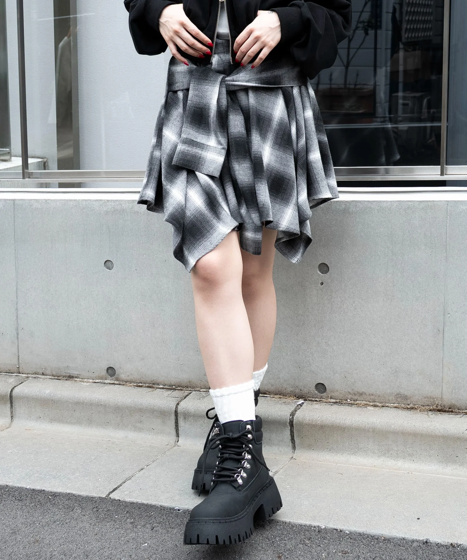 ネルシャツライクイレヘムミニスカート - Image 11