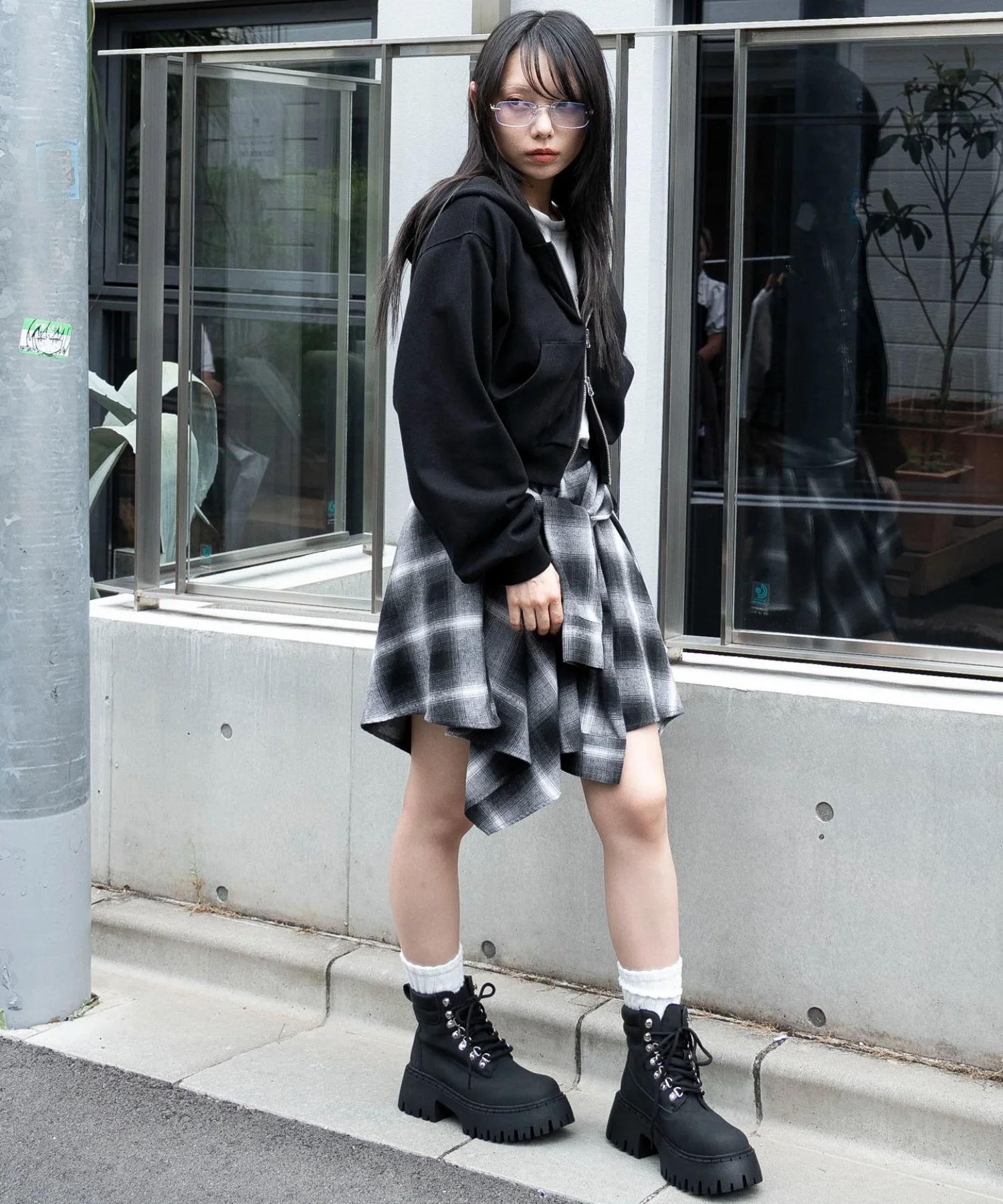 ネルシャツライクイレヘムミニスカート - Image 14