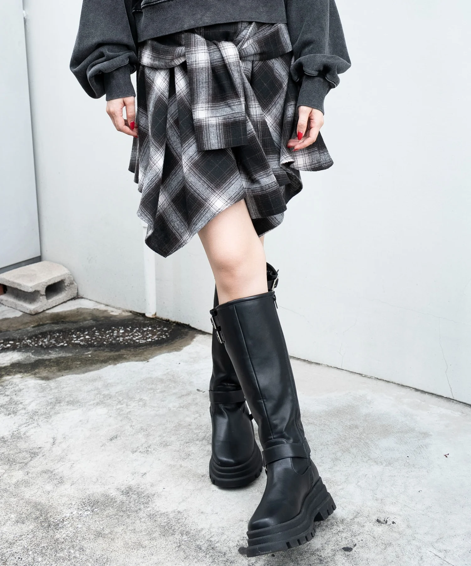 ネルシャツライクイレヘムミニスカート - Image 16