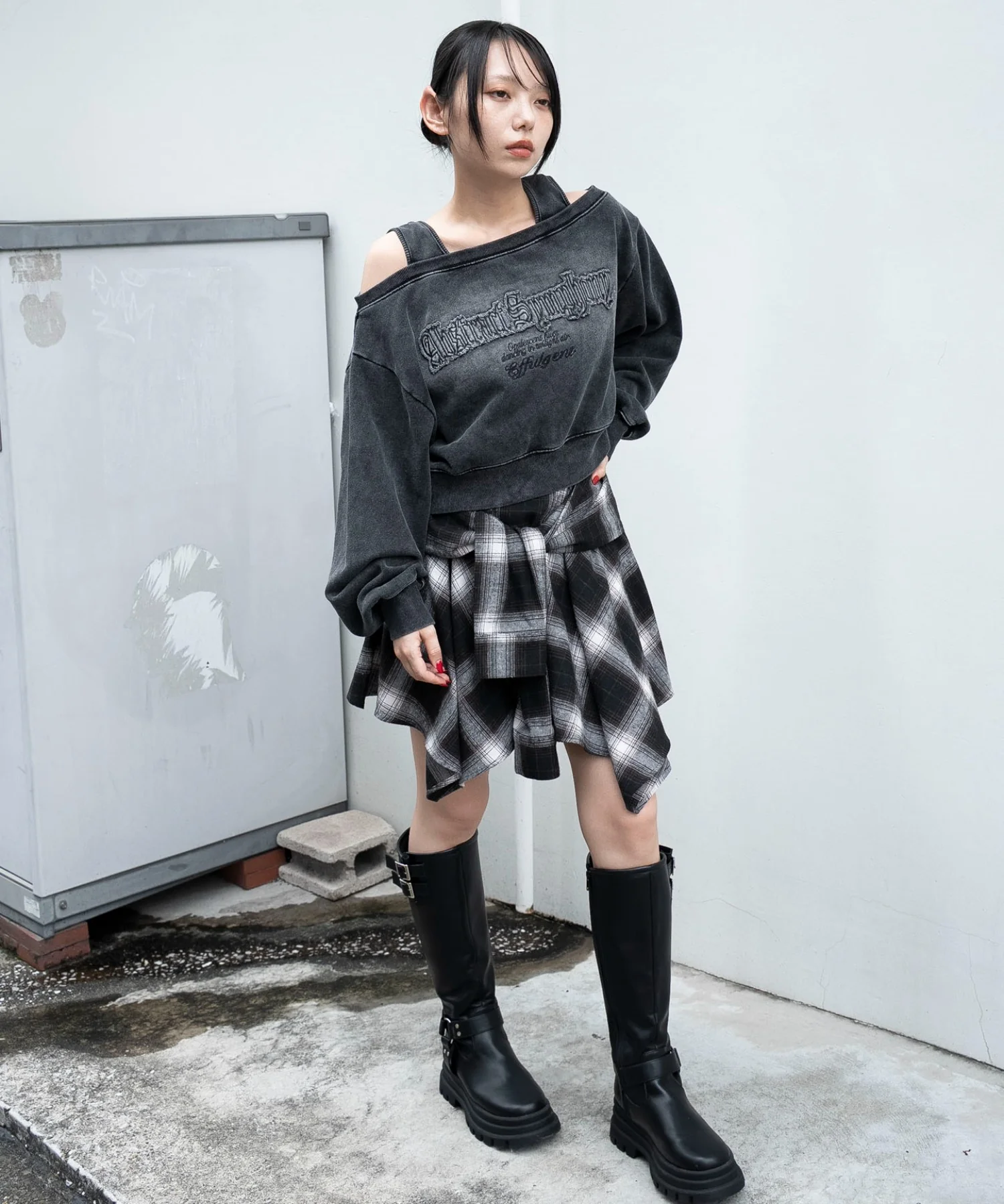 ネルシャツライクイレヘムミニスカート - Image 17