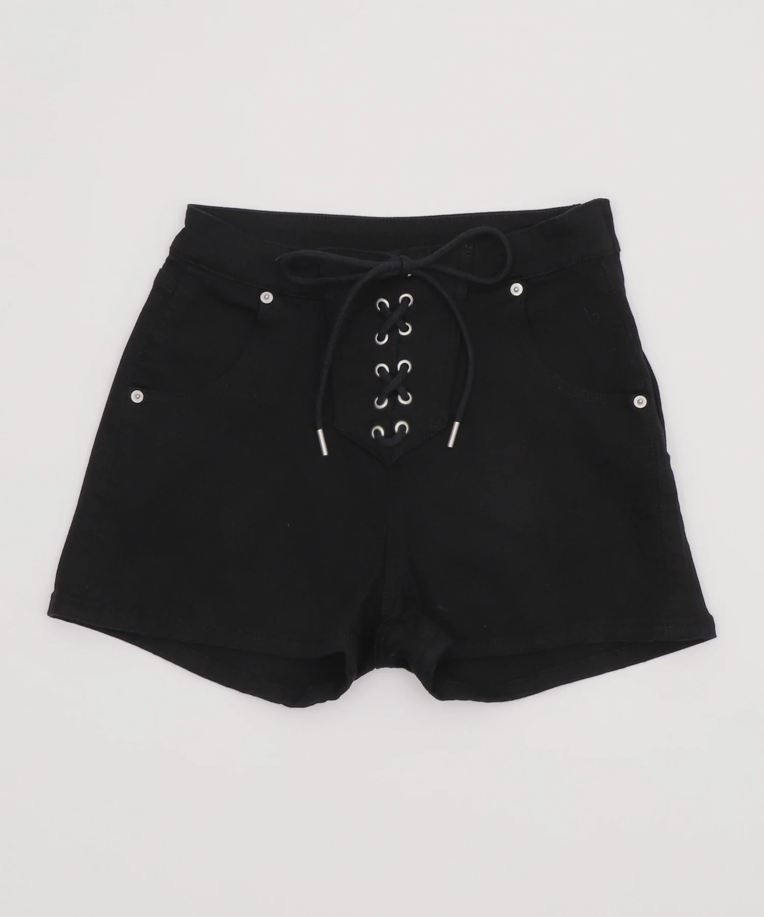 レースアップデニムショートパンツ - Image 19