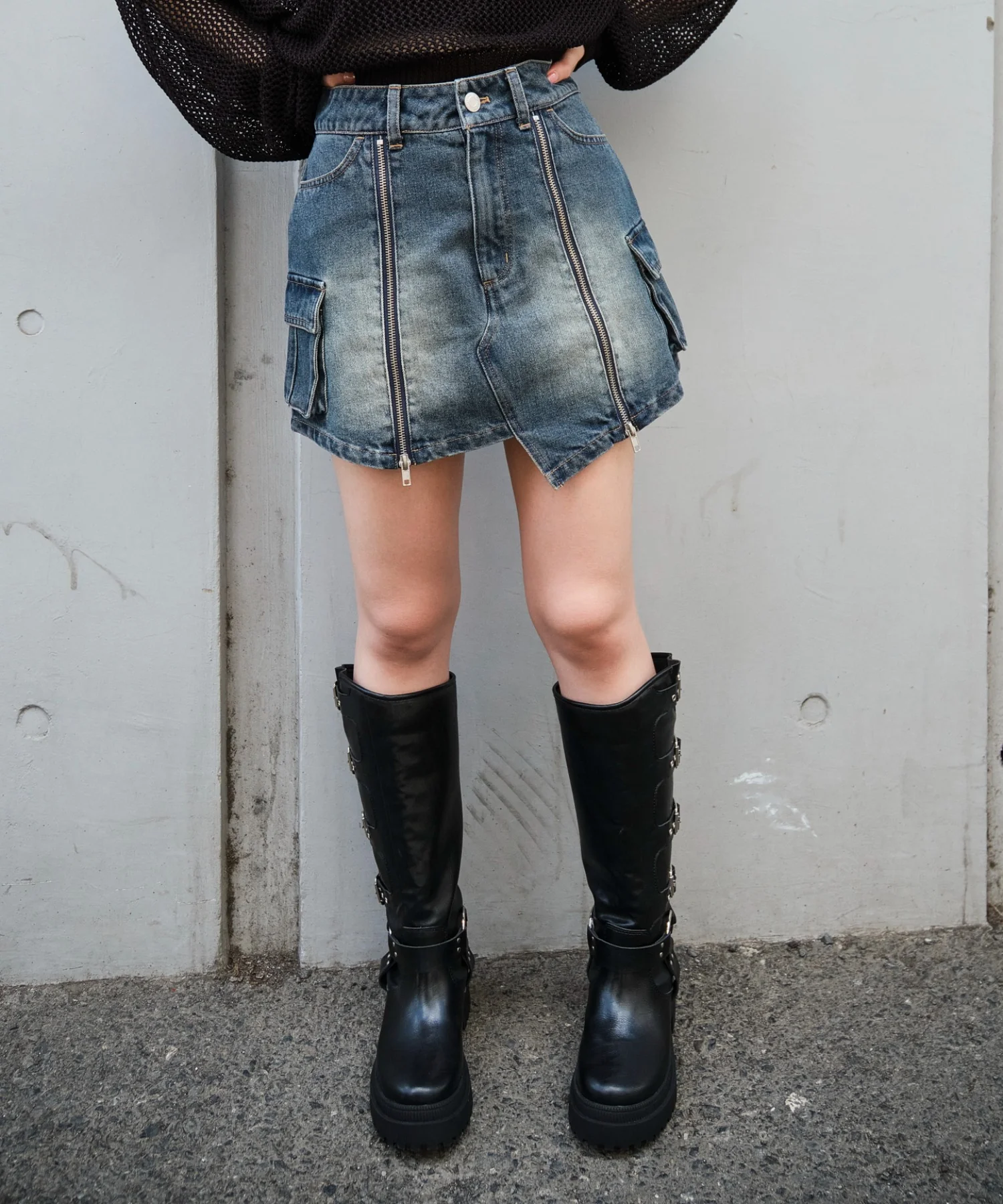 ジップカーゴデニムスカパン - Image 7