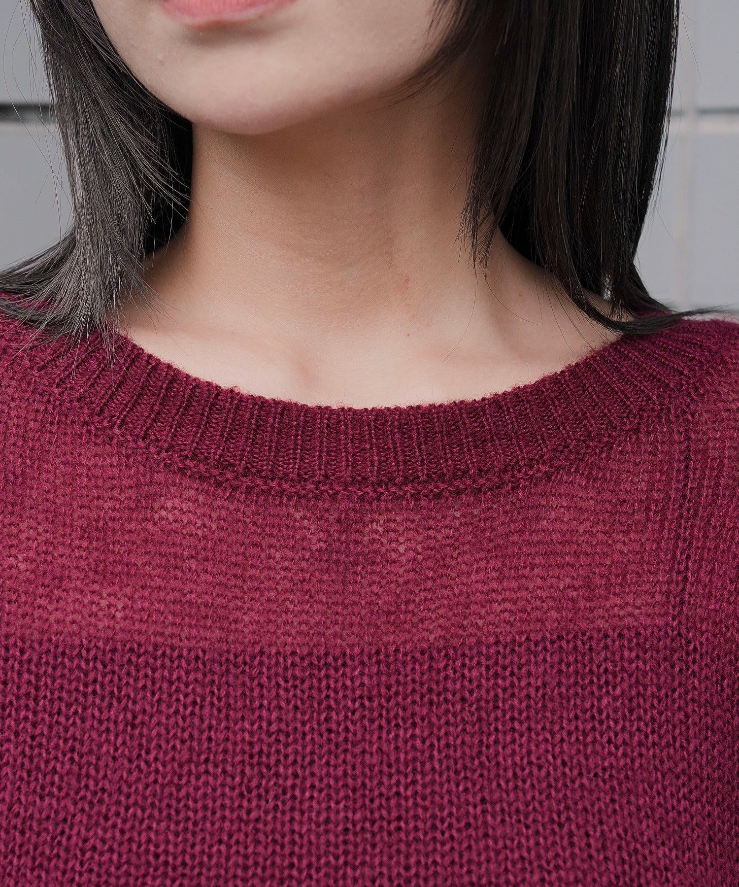 モヘアタッチダメージショートニット - Image 9