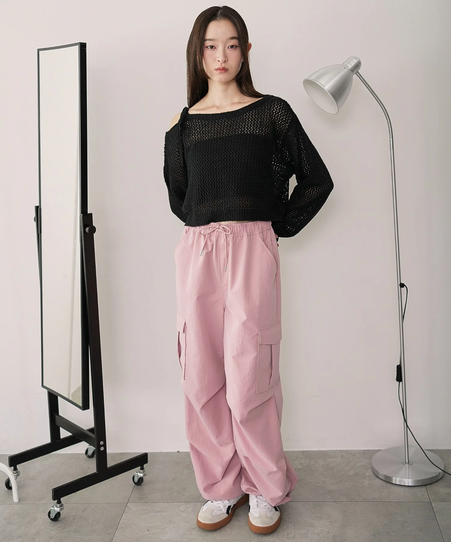 モヘアタッチ2WAYワンショルニット - Image 19