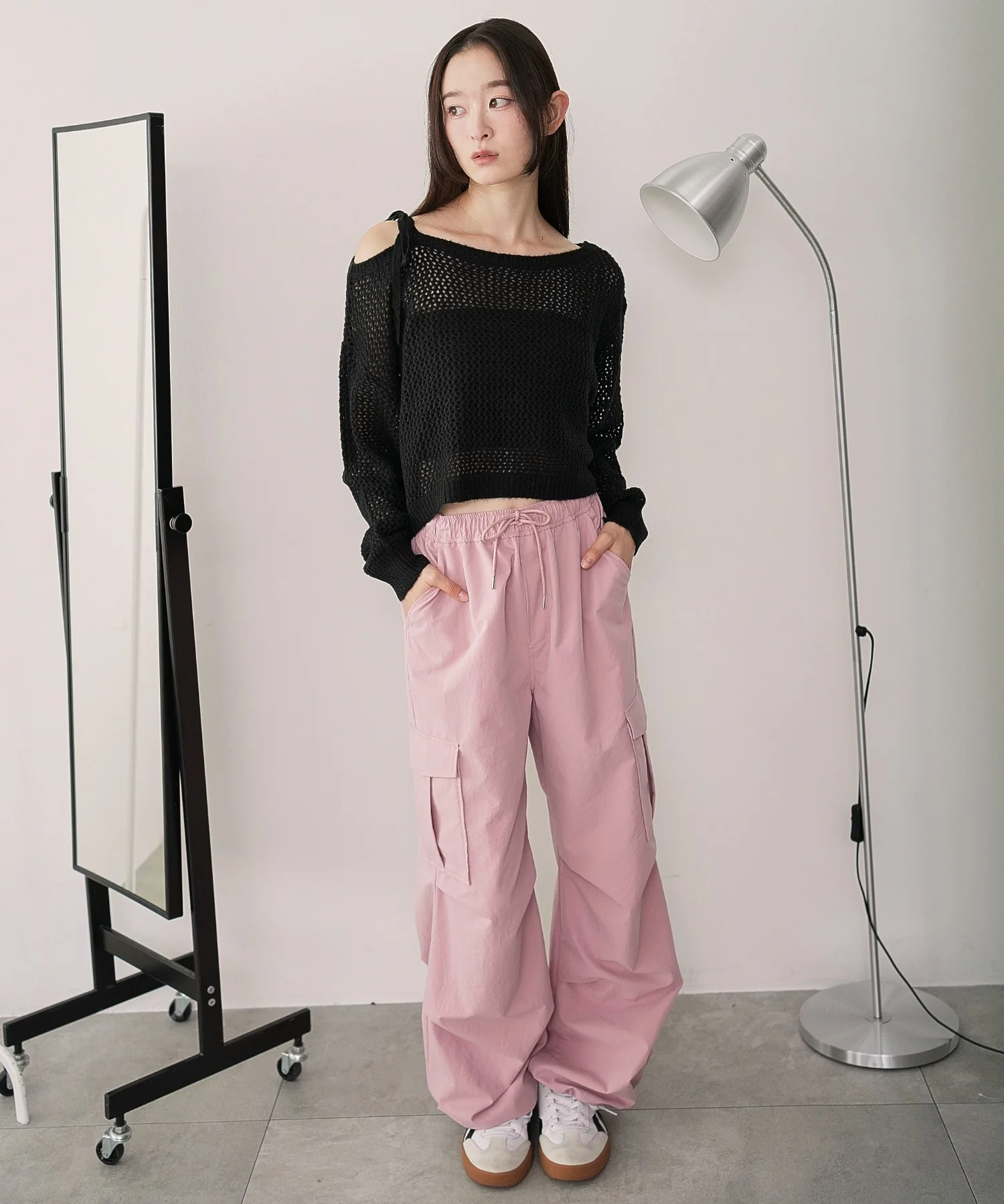 モヘアタッチ2WAYワンショルニット - Image 6