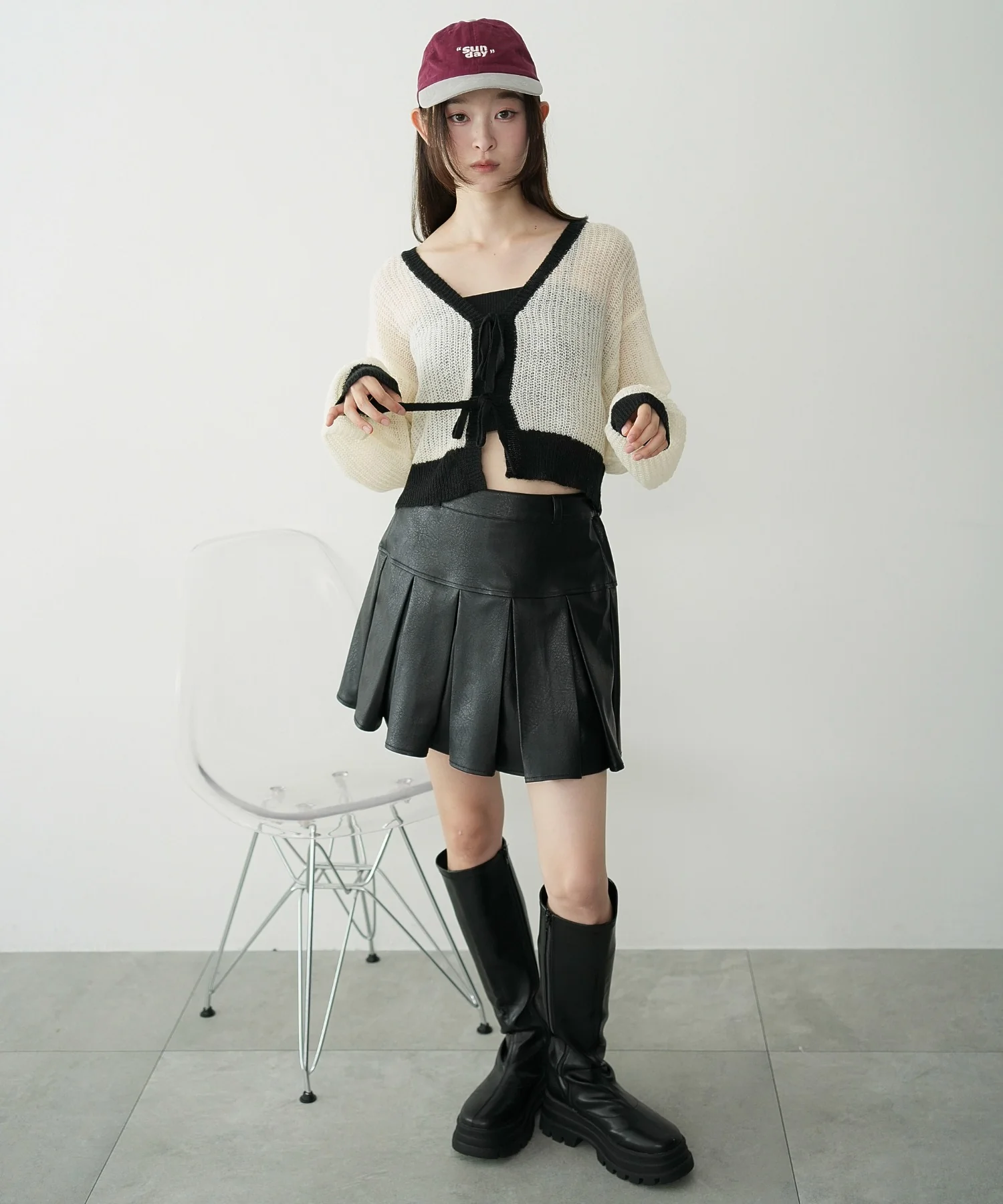 モヘアタッチ2WAYリボンカーデ - Image 11