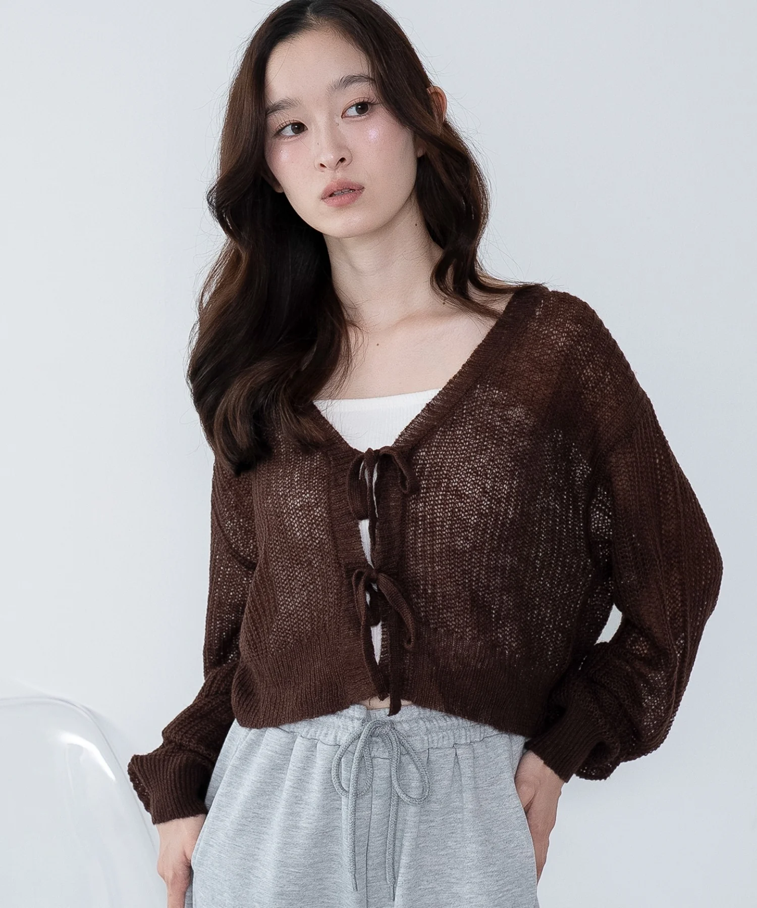 モヘアタッチ2WAYリボンカーデ - Image 19