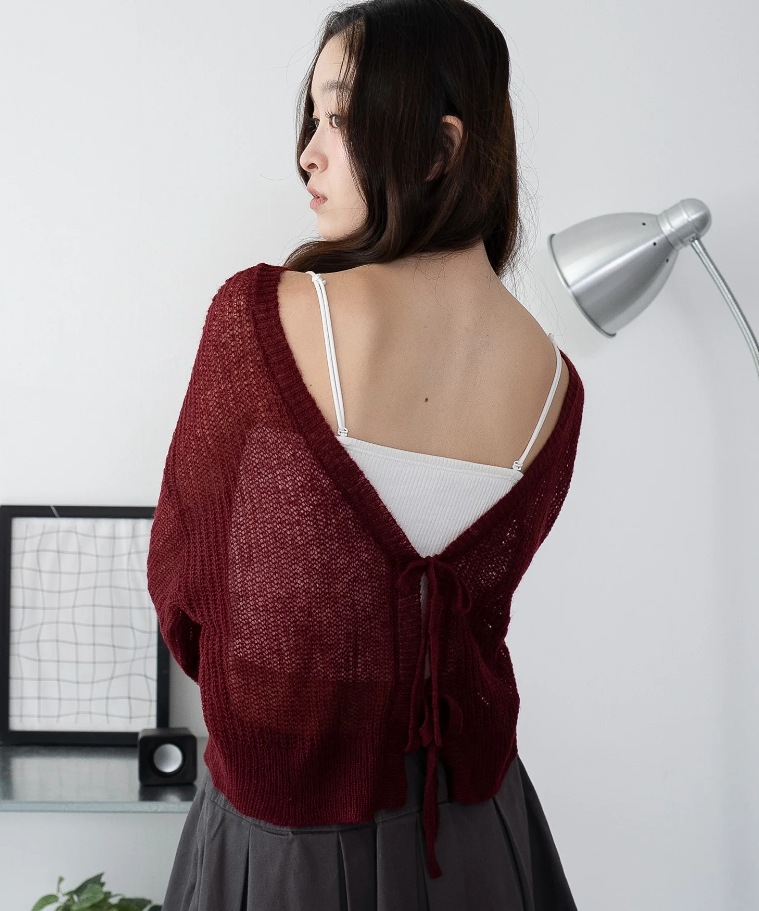 モヘアタッチ2WAYリボンカーデ - Image 32