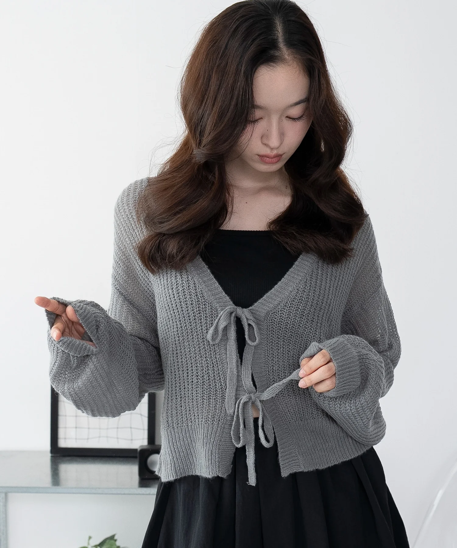 モヘアタッチ2WAYリボンカーデ - Image 41