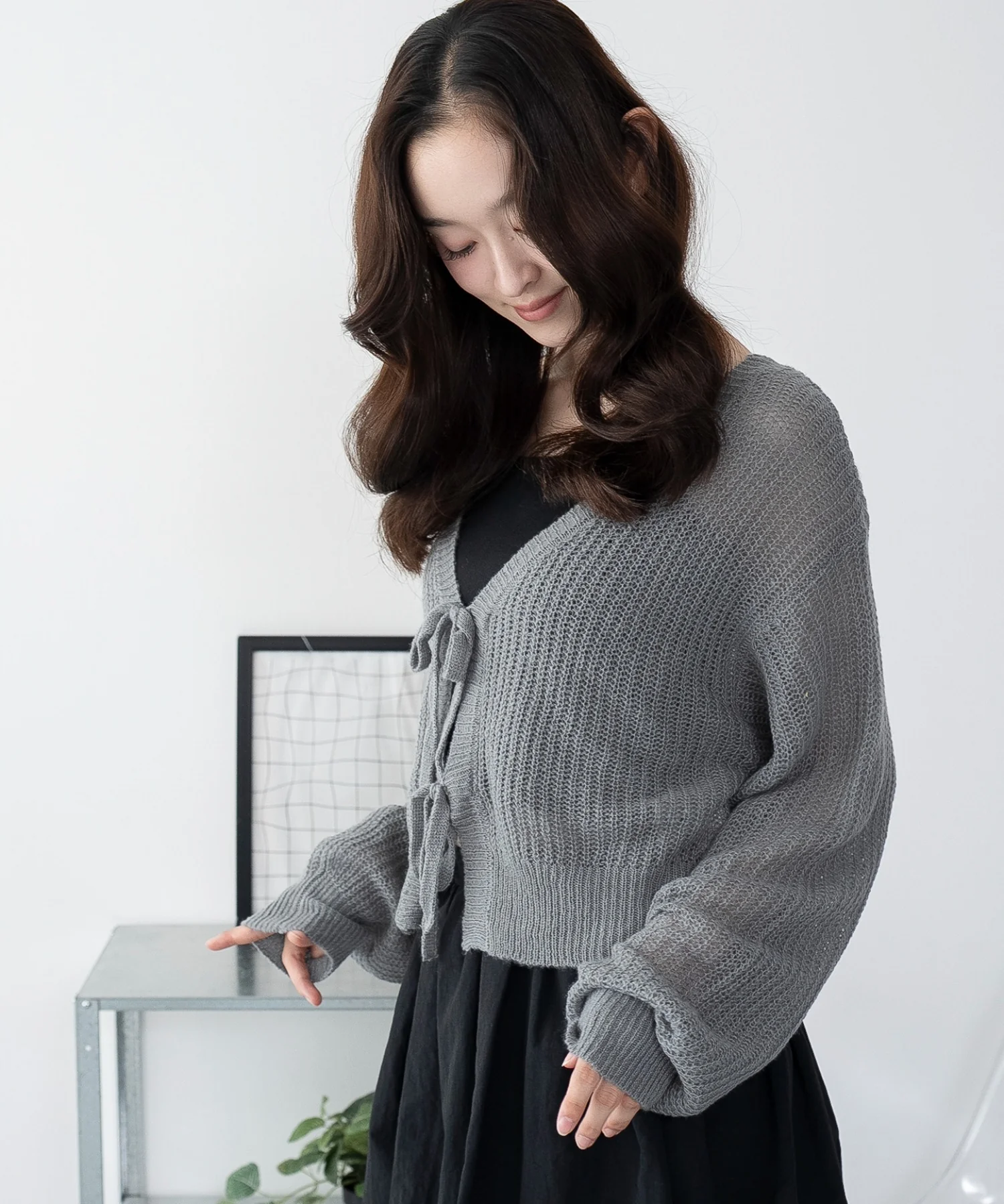 モヘアタッチ2WAYリボンカーデ - Image 42