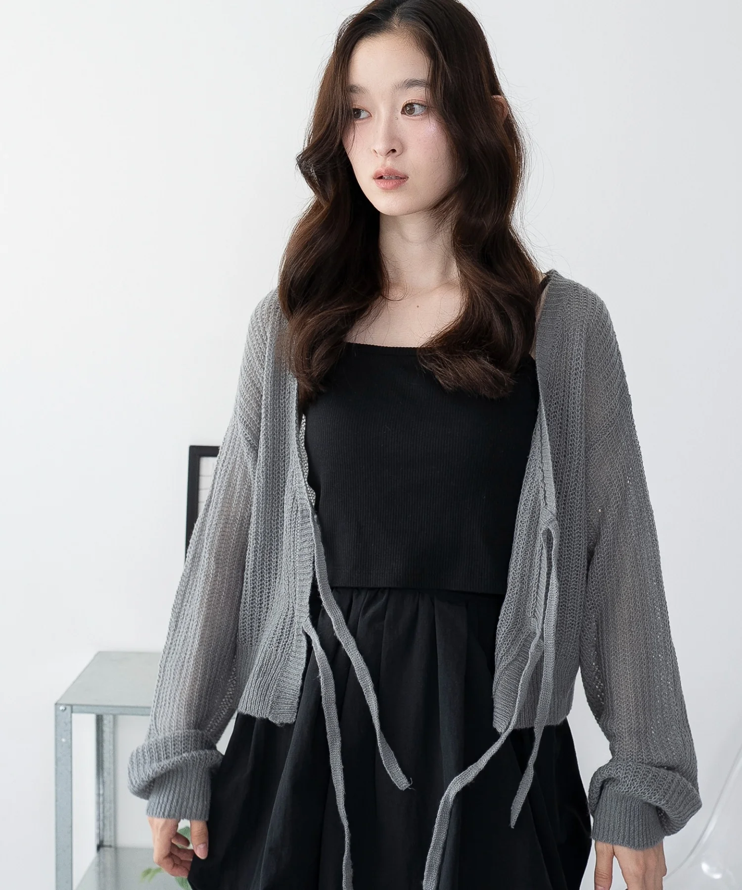 モヘアタッチ2WAYリボンカーデ - Image 44