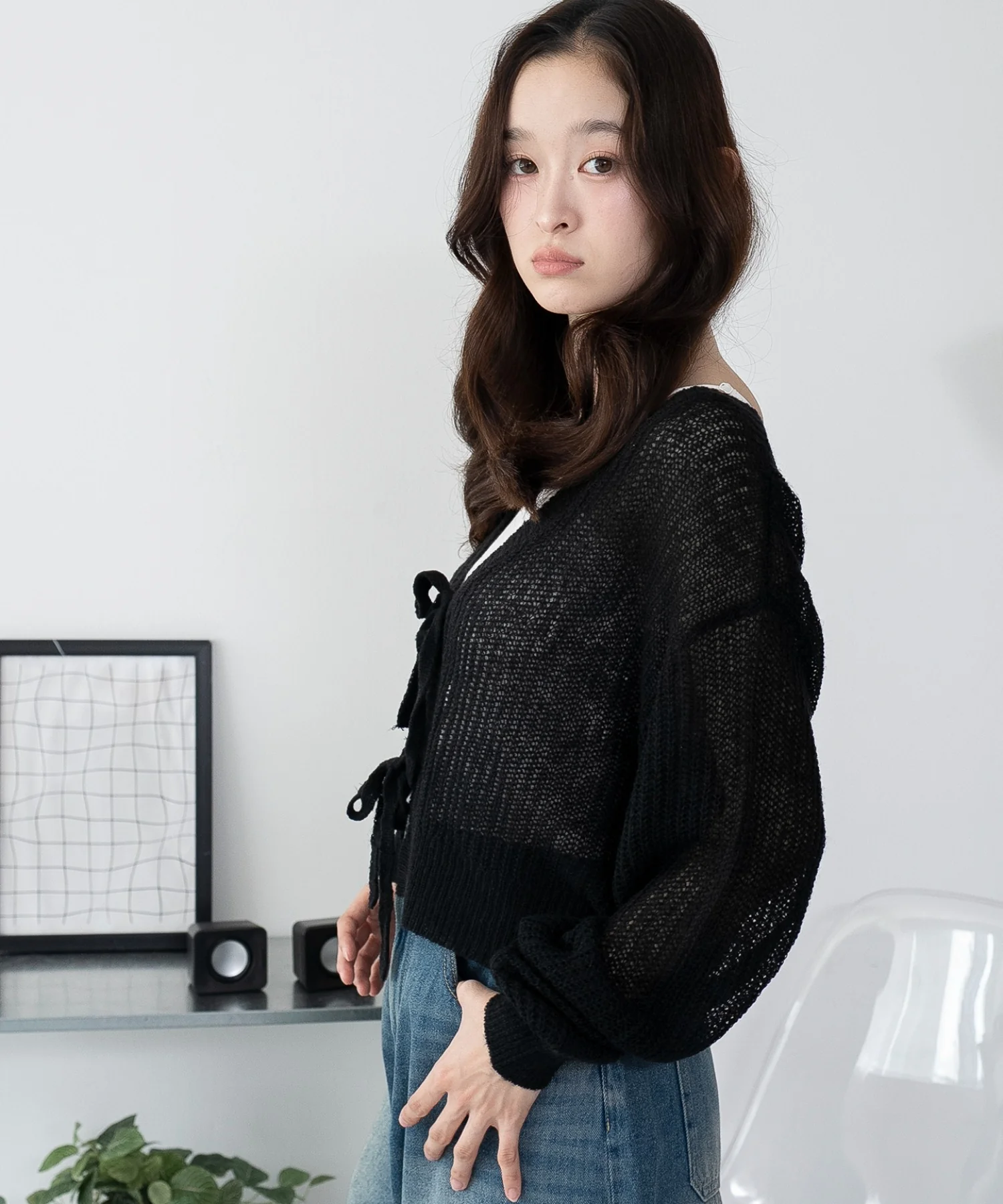 モヘアタッチ2WAYリボンカーデ - Image 49