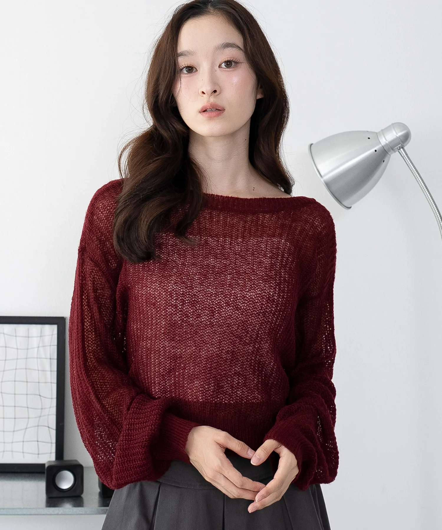 モヘアタッチ2WAYリボンカーデ - Image 5