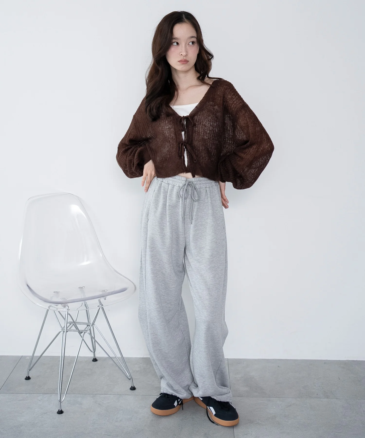モヘアタッチ2WAYリボンカーデ - Image 8