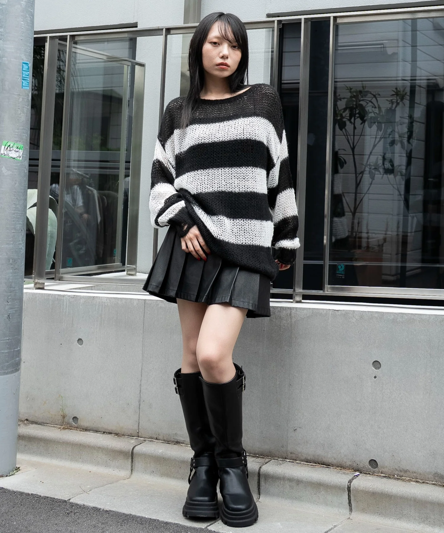 モヘアタッチボーダーBIGニット - Image 21