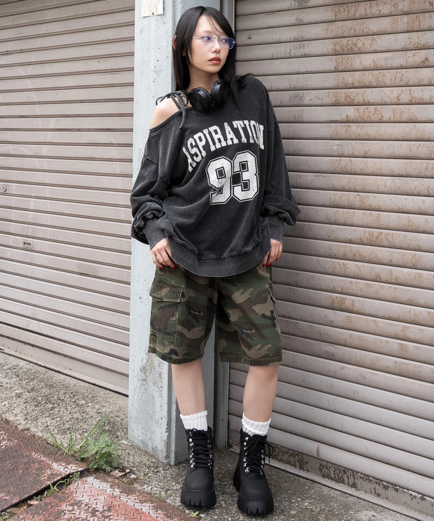 2WAYグラフィックワンショルBIGスウェット - Image 14
