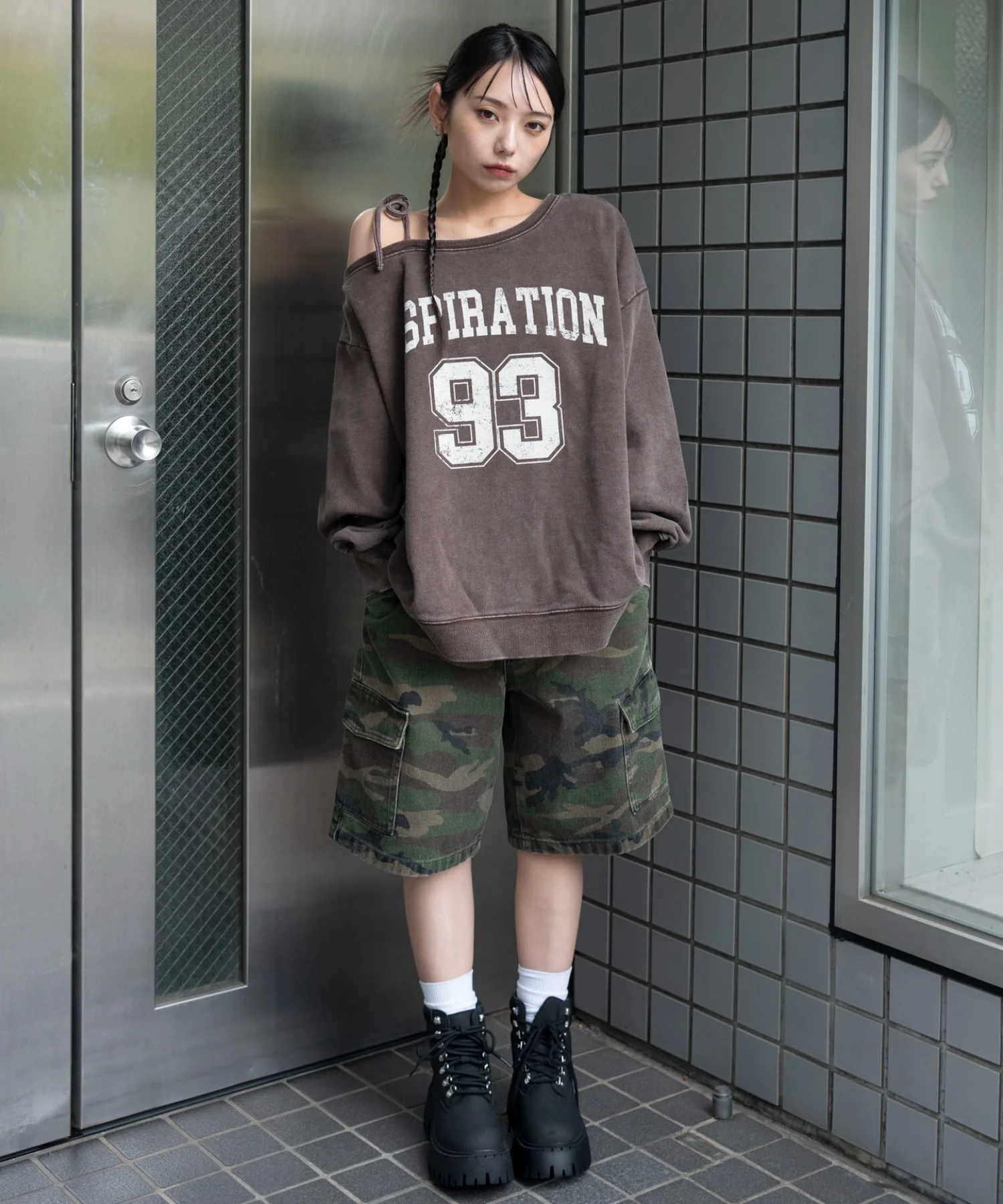 2WAYグラフィックワンショルBIGスウェット - Image 16