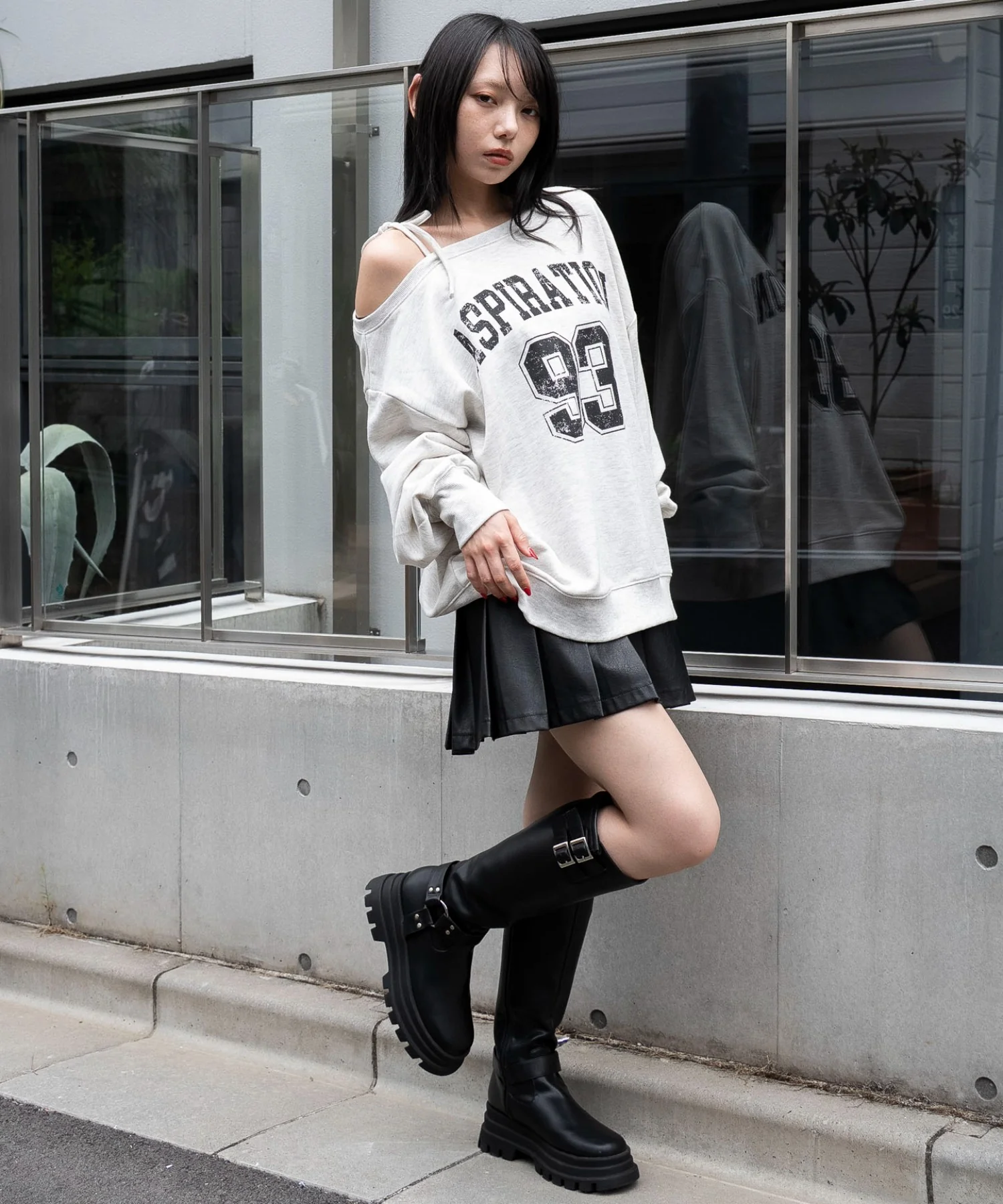 2WAYグラフィックワンショルBIGスウェット - Image 22