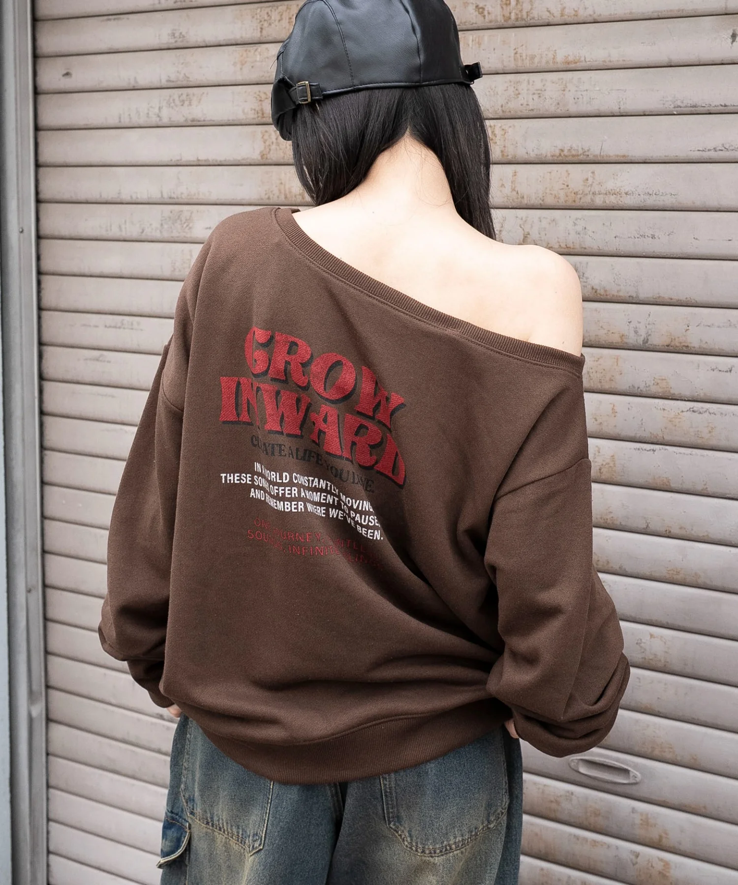2WAYグラフィックワンショルBIGスウェット - Image 27