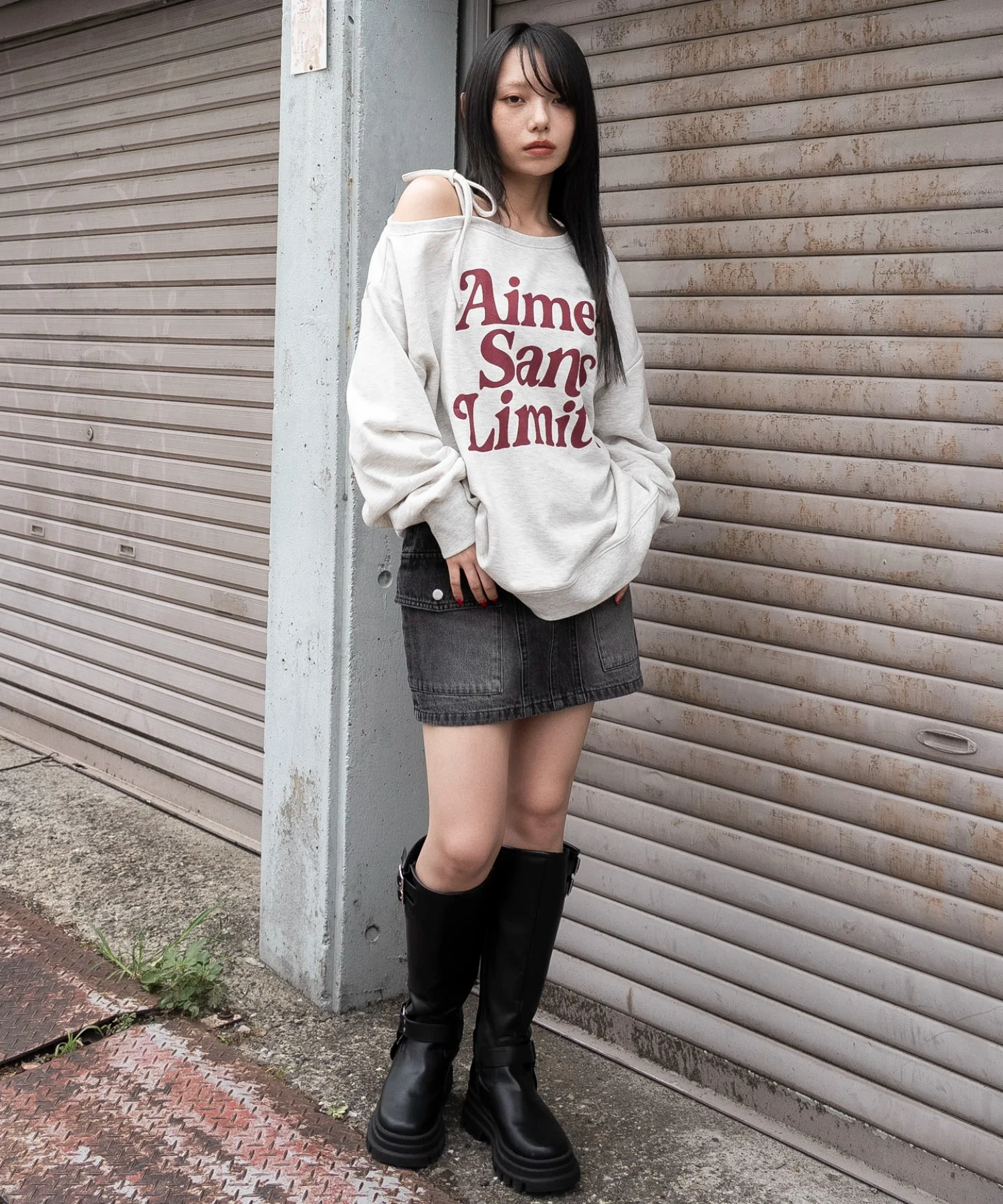 2WAYグラフィックワンショルBIGスウェット - Image 30